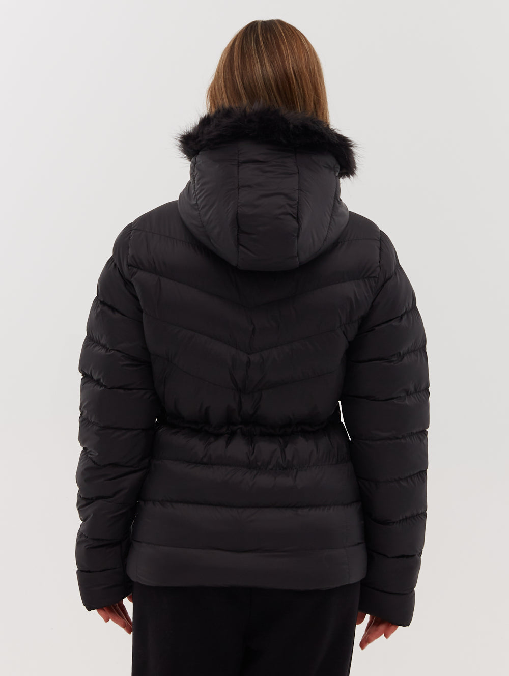 Stylish Inken Hooded Puffer Jacket for Women - Winter Warm Quilted Coat with Detachable Hood - Perfect for Outdoor Activities, Skiing & Cold Weather Fashion