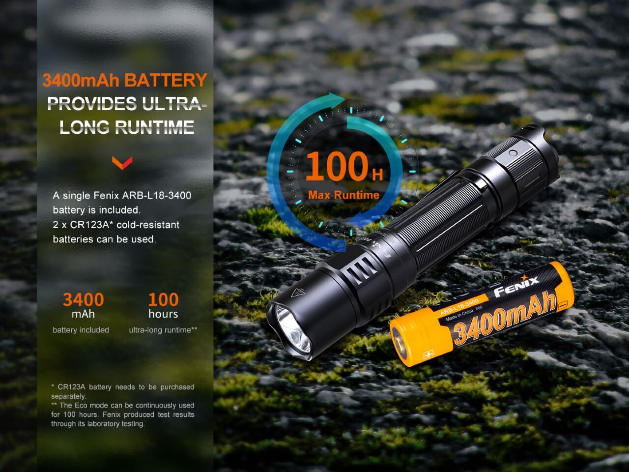 Fenix PD35R Compact Rechargeable Tactical Flashlight - 1600 Lumens, USB-C Charging, IP68 Waterproof for Outdoor, Camping, Hiking & Emergency Use