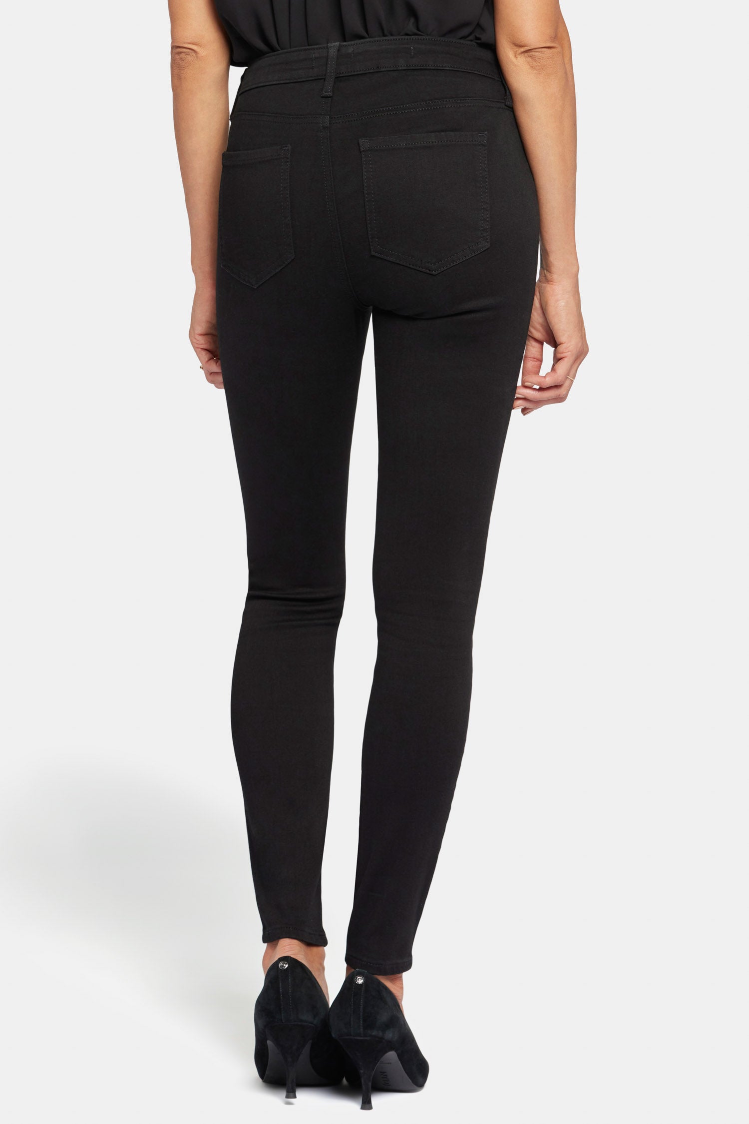 Ami Skinny Jeans for Petite Women - Black Stretch Denim Pants | Perfect for Casual Wear, Office & Night Out