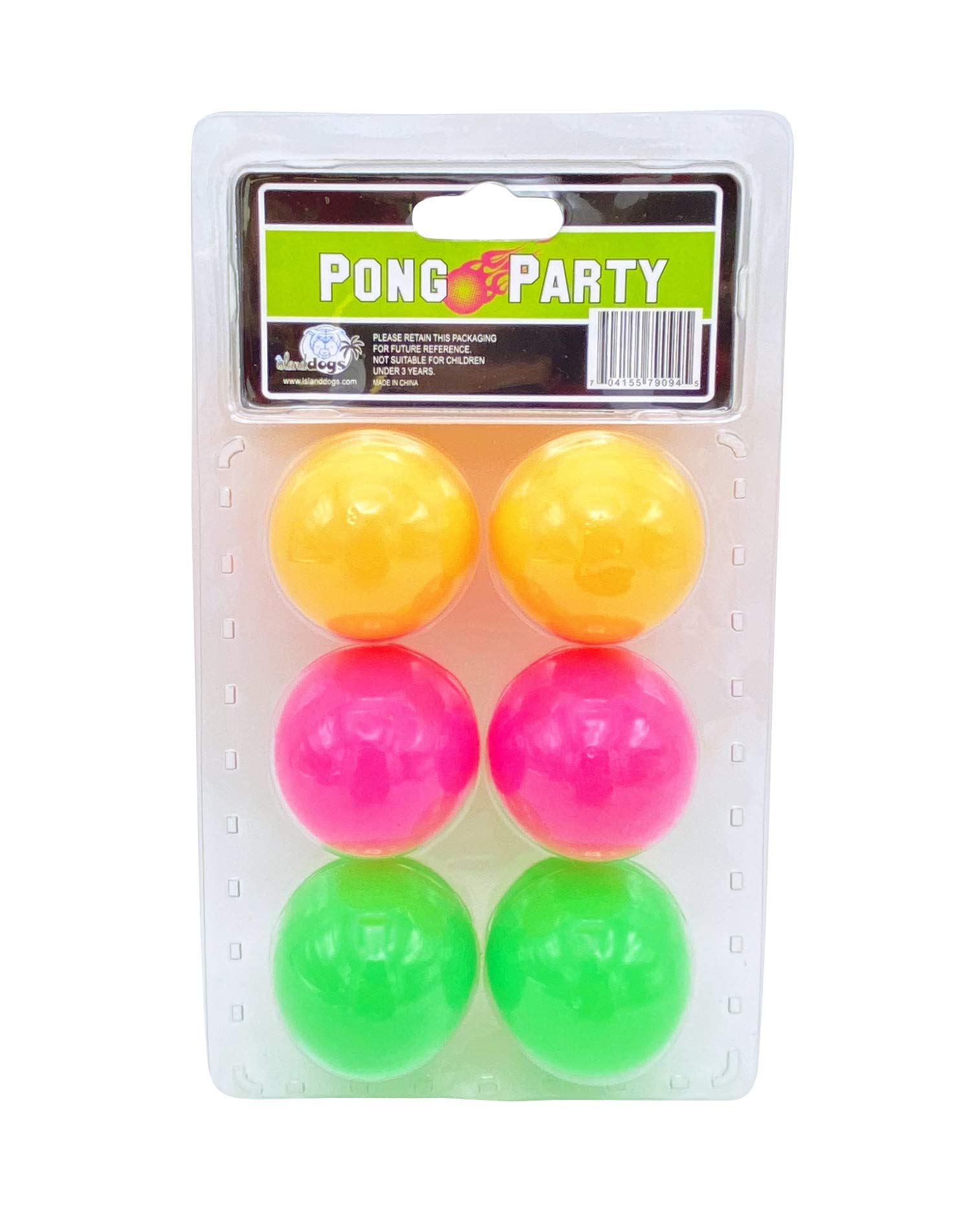 Neon Blacklight Ping Pong Balls for Party Games - Glow in The Dark UV Reactive Balls for Beer Pong, Nightclub Events & College Parties
