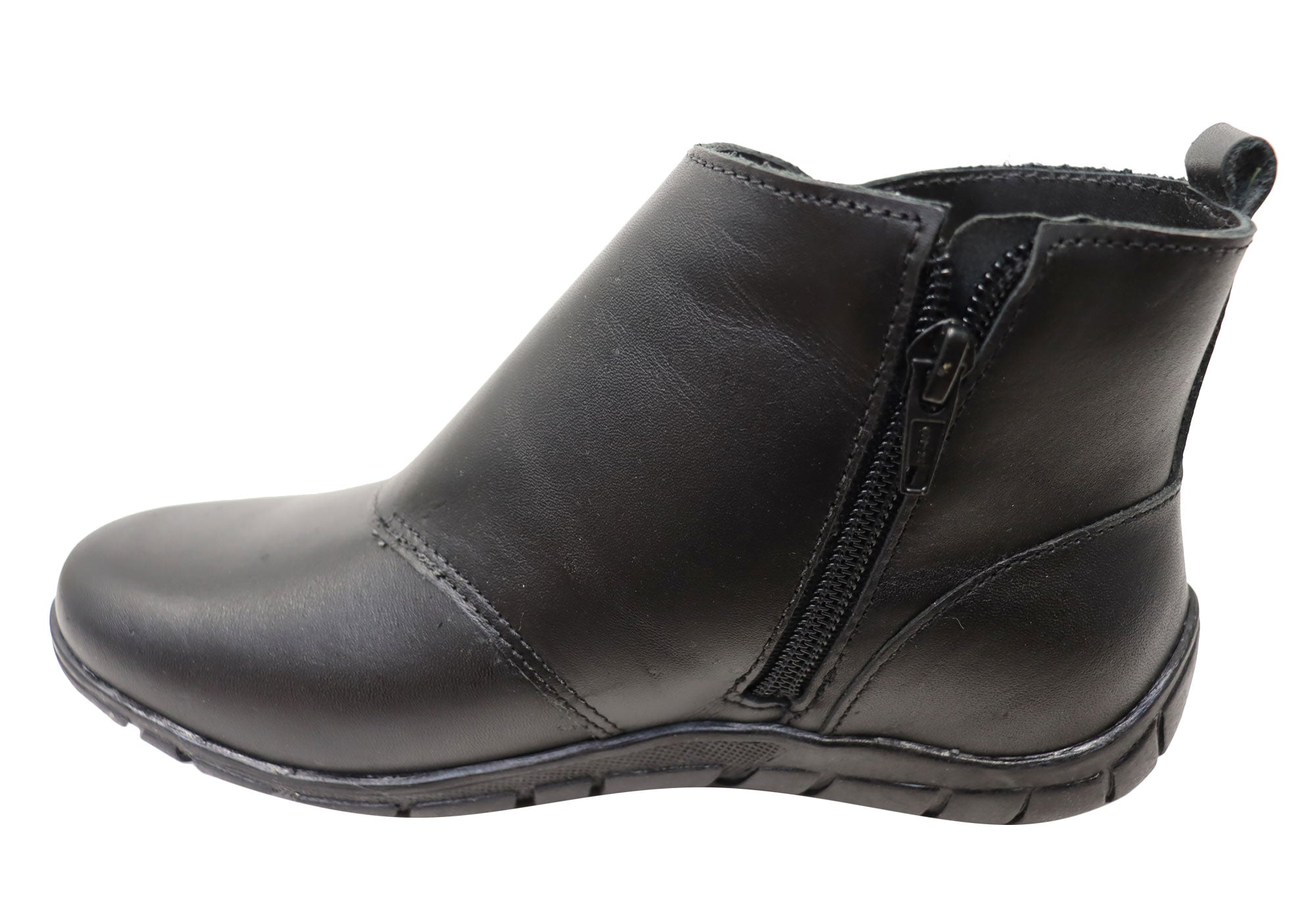 Andacco Meledie Women's Brazilian Comfortable Leather Ankle Boots - Stylish & Soft for Everyday Wear, Office, and Casual Outings
