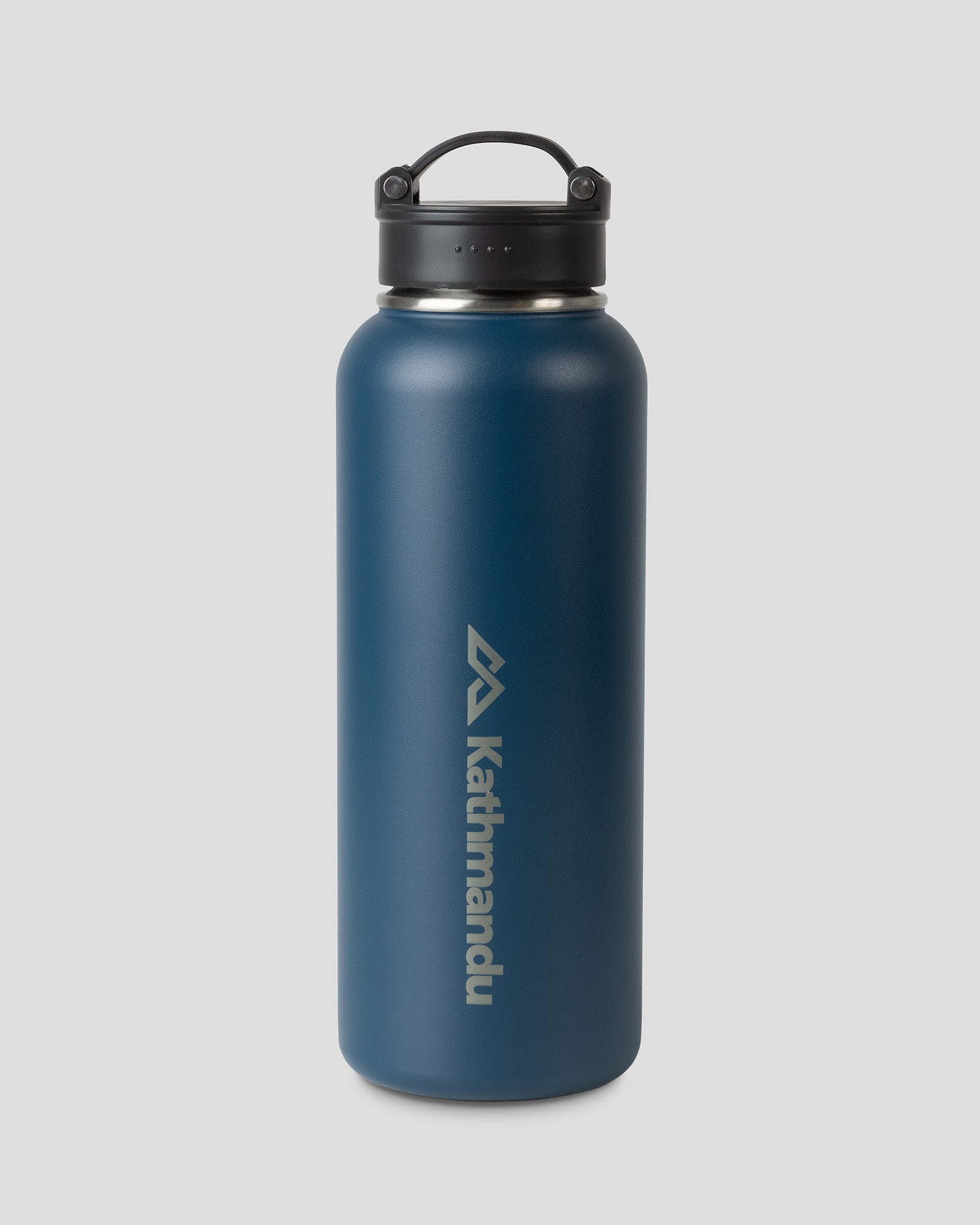 Insulated 1.2L Water Bottle with Carry Handle - Deep Sea Blue | Leakproof Hot & Cold Drink Container for Hiking, Gym, Office & Outdoor Activities