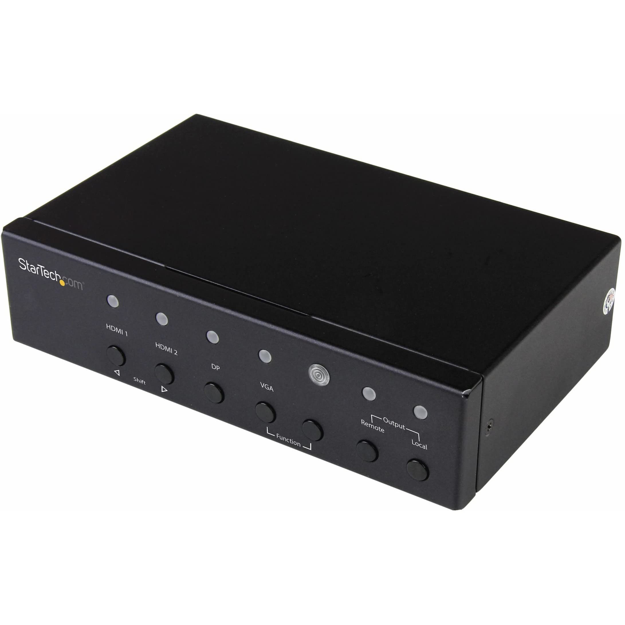 StarTech.com Multi-Input HDBaseT Extender with Built-in Switch - 4K DisplayPort VGA & HDMI Over CAT5e/CAT6 - 230ft Range, TAA Compliant (STDHVHDBT) - Perfect for Conference Rooms, Classrooms & Home Theater Setups