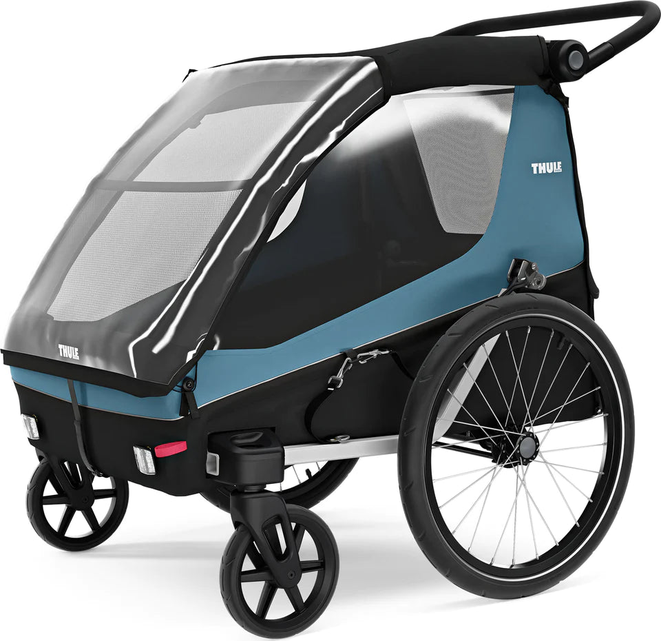 Thule Courier Chariot - Premium Bike Trailer & Jogging Stroller for Kids - All-Terrain Cycling & Running Accessory for Active Families - Perfect for Outdoor Adventures, Park Visits & Daily Commutes
