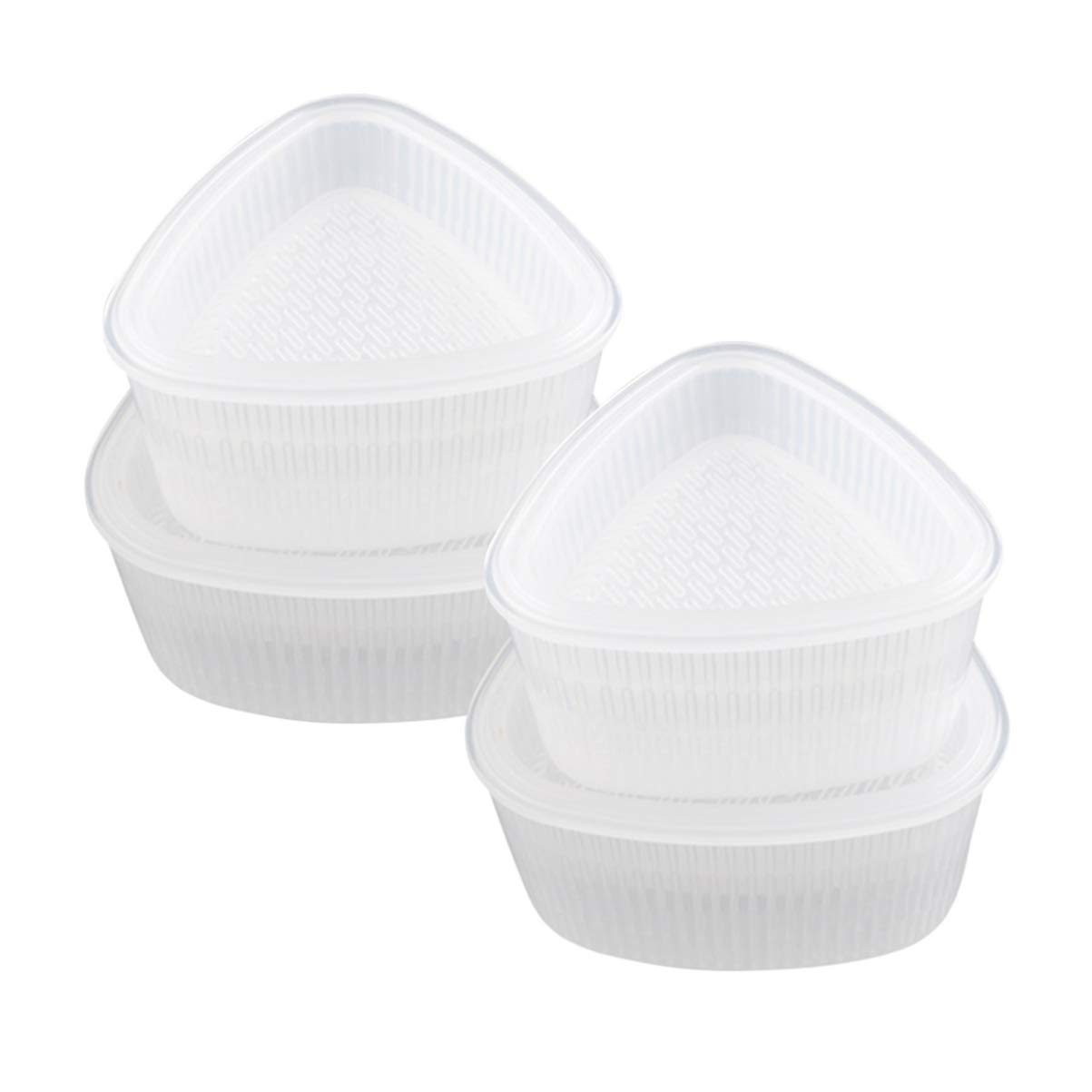 Hemoton 6-Piece Sushi Mold Set - DIY Rice Ball Shaper, Onigiri Maker, Triangle Sushi Press for Kids - Perfect for Bento Boxes, School Lunches & Home Cooking