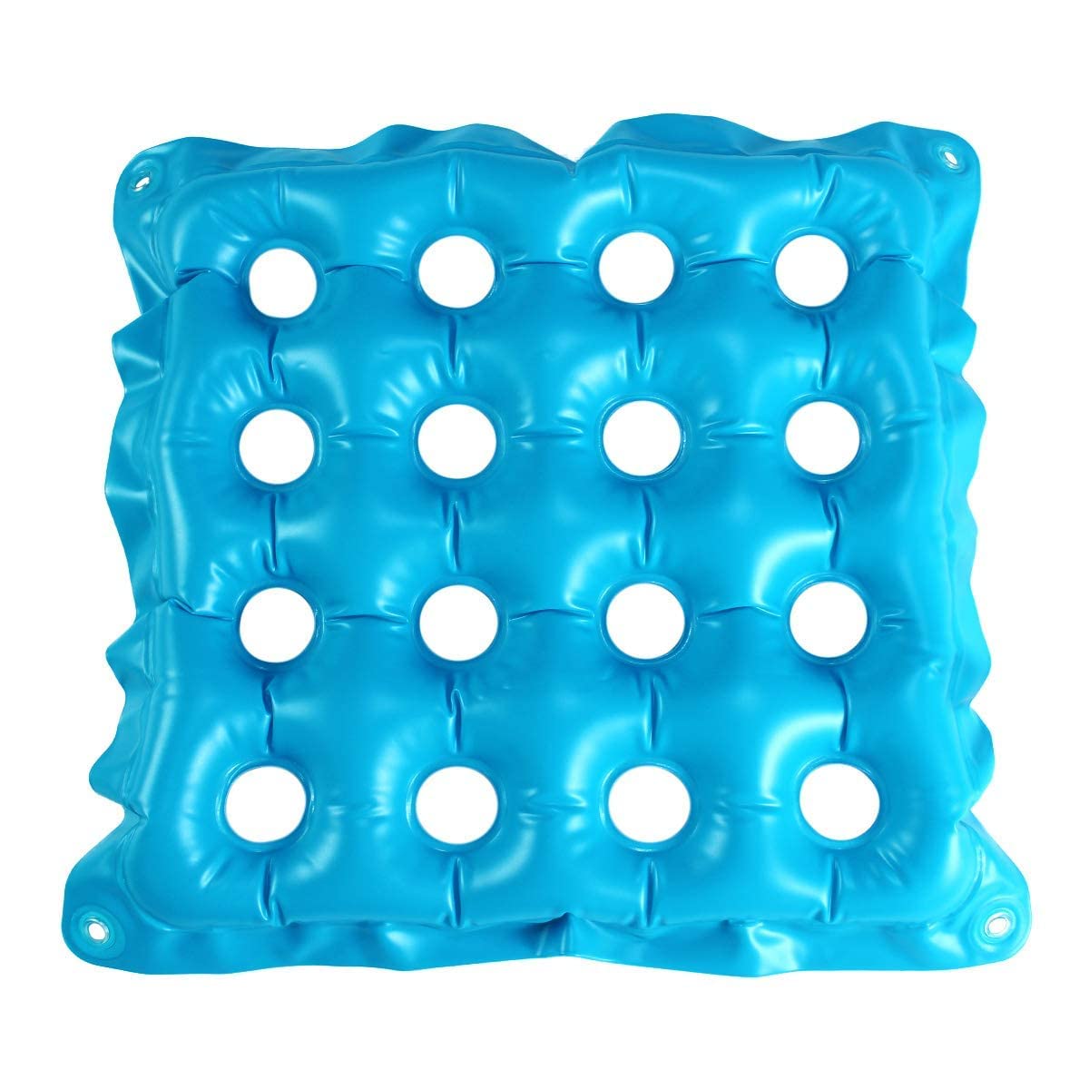 **Breathable Office Chair Cushion with Air Vent - Adjustable Air/Water Filling for Comfort - Ideal for Office Chairs & Wheelchairs (Blue, 19 Inch) - Perfect for Long Work Hours & Ergonomic Support**