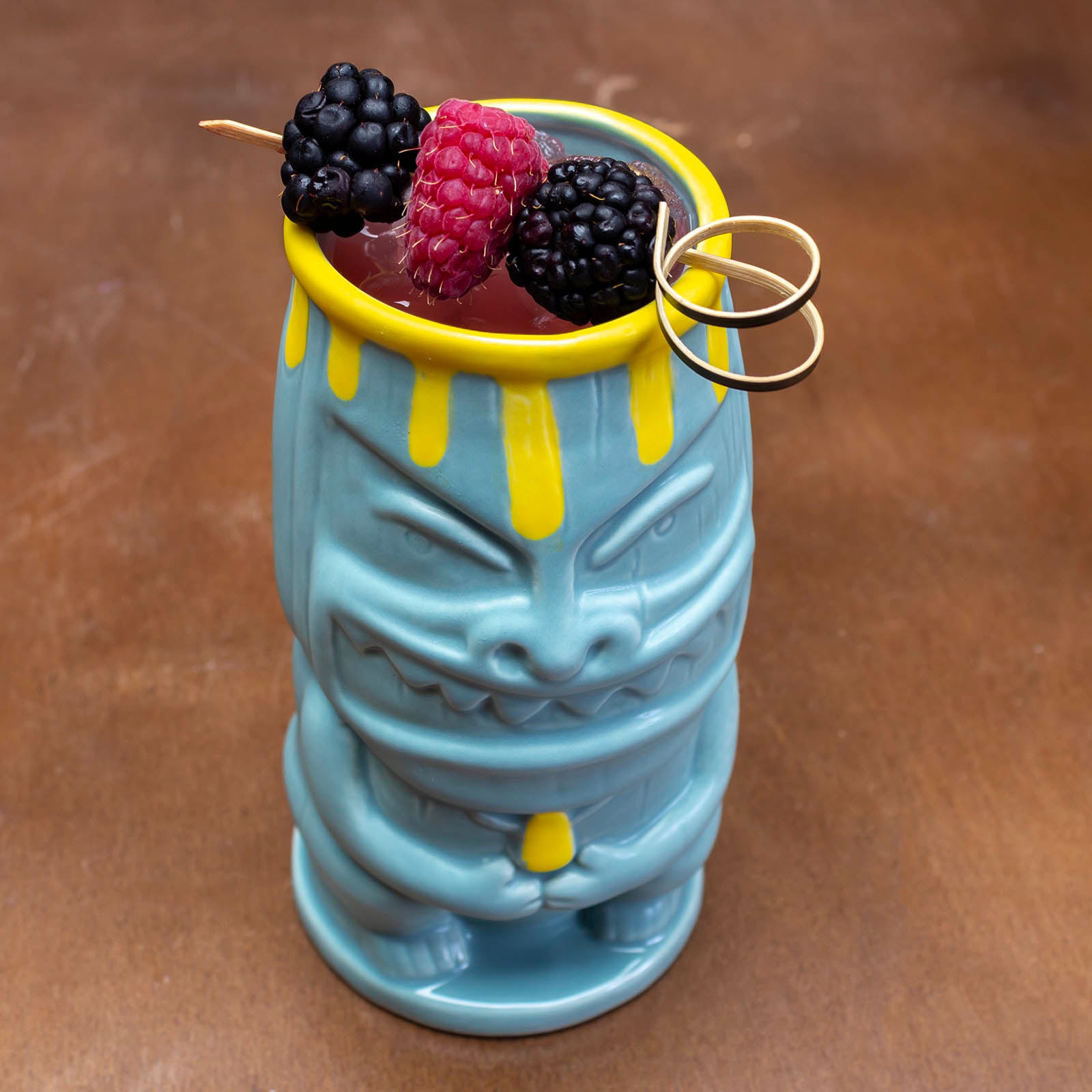 BarConic® 12 oz Tiki Glasses - Tropical Themed Cocktail Cups for Margaritas, Pina Coladas & Summer Drinks - Perfect for Luau Parties, Beach Bars & Hawaiian Themed Events
