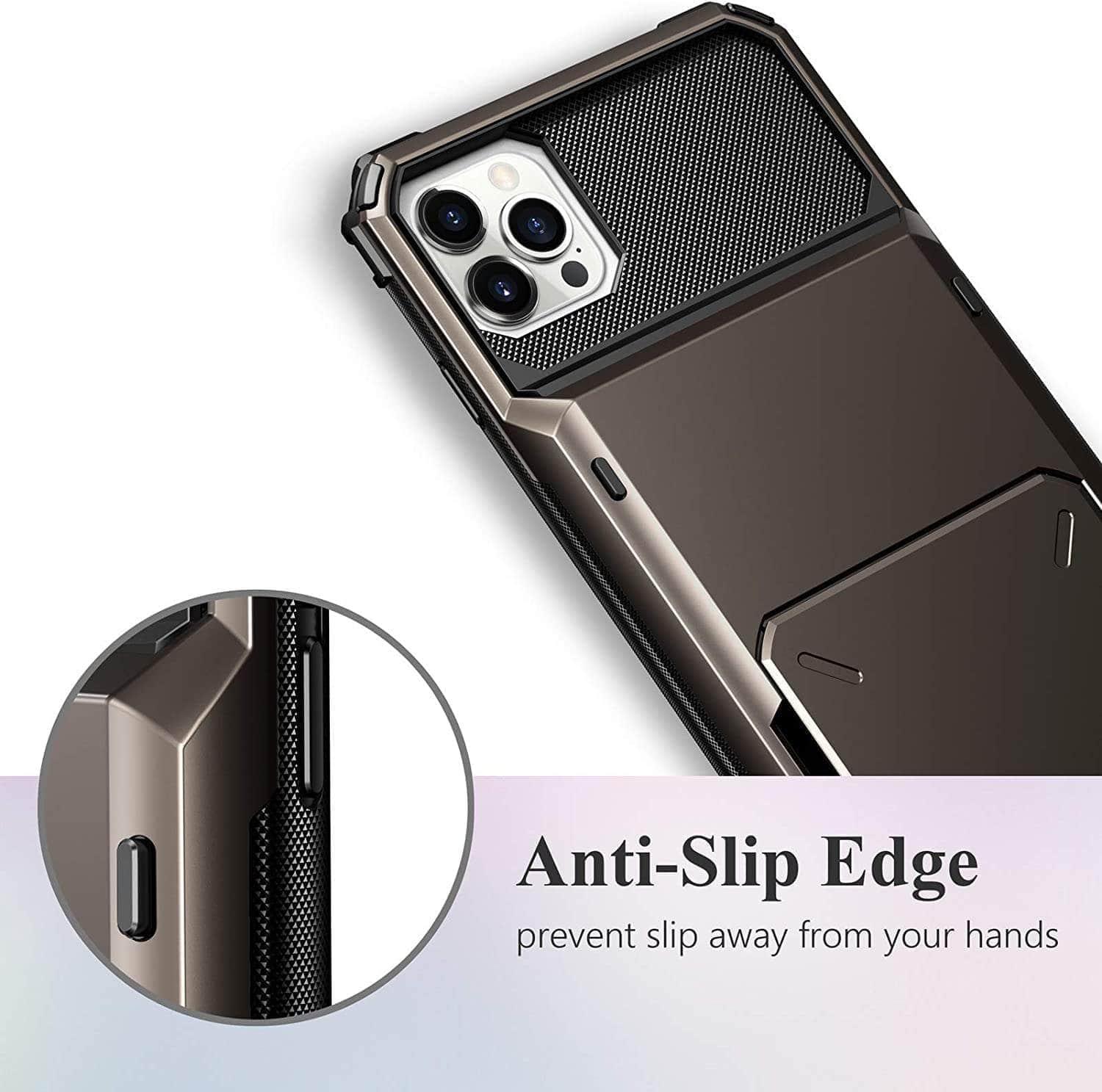 Premium Leather Wallet Case for iPhone 13 Pro Max with 3 Card Slots & Military-Grade Protection - Perfect for Travel, Work & Everyday Use
