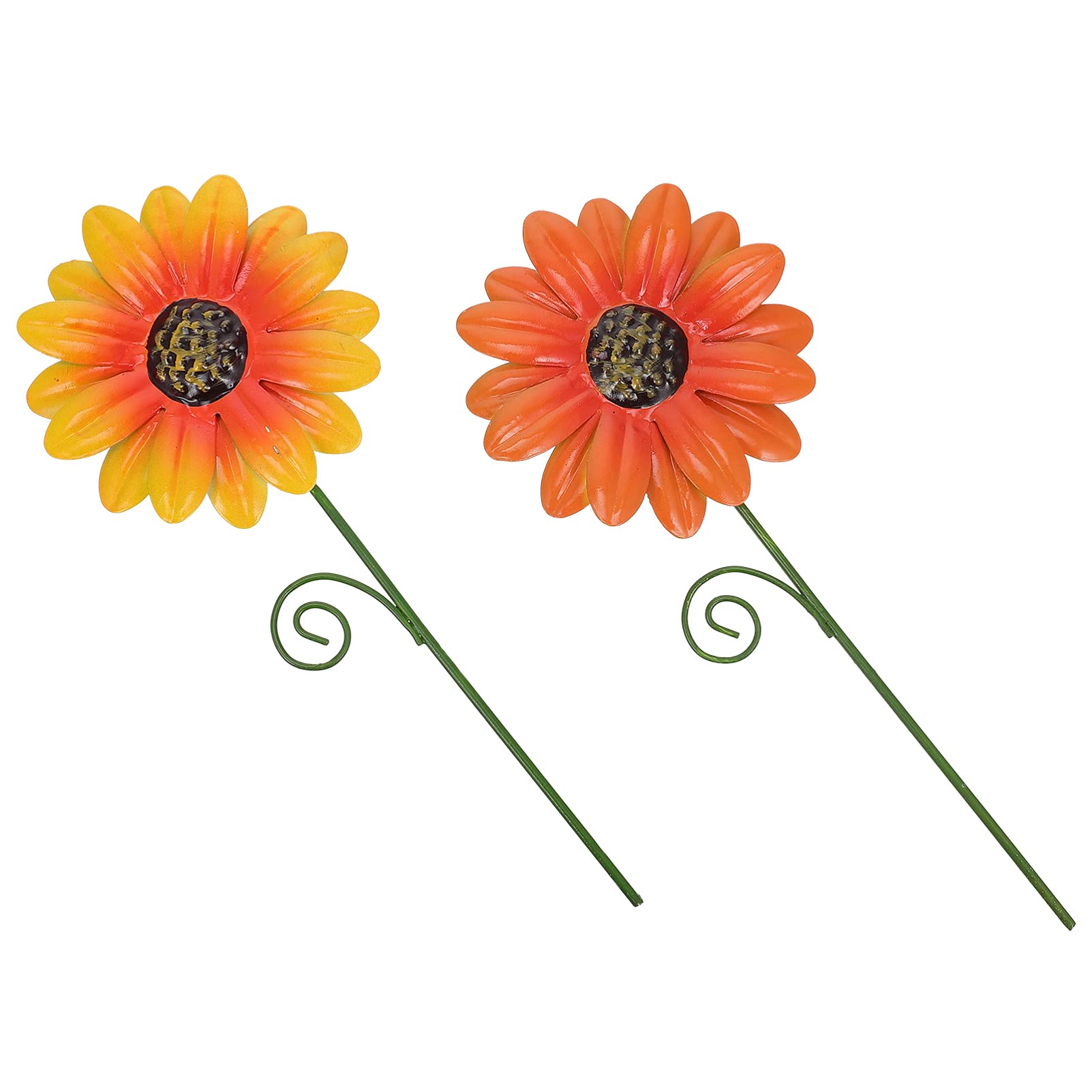 Cabilock 2-Pack Iron Flower Pot Brackets - Heavy Duty Metal Garden Stakes for Outdoor Plant Support, Patio Decor & Spring Gardening | Indoor/Outdoor Use for Potted Plants, Raised Beds & Container Gardening