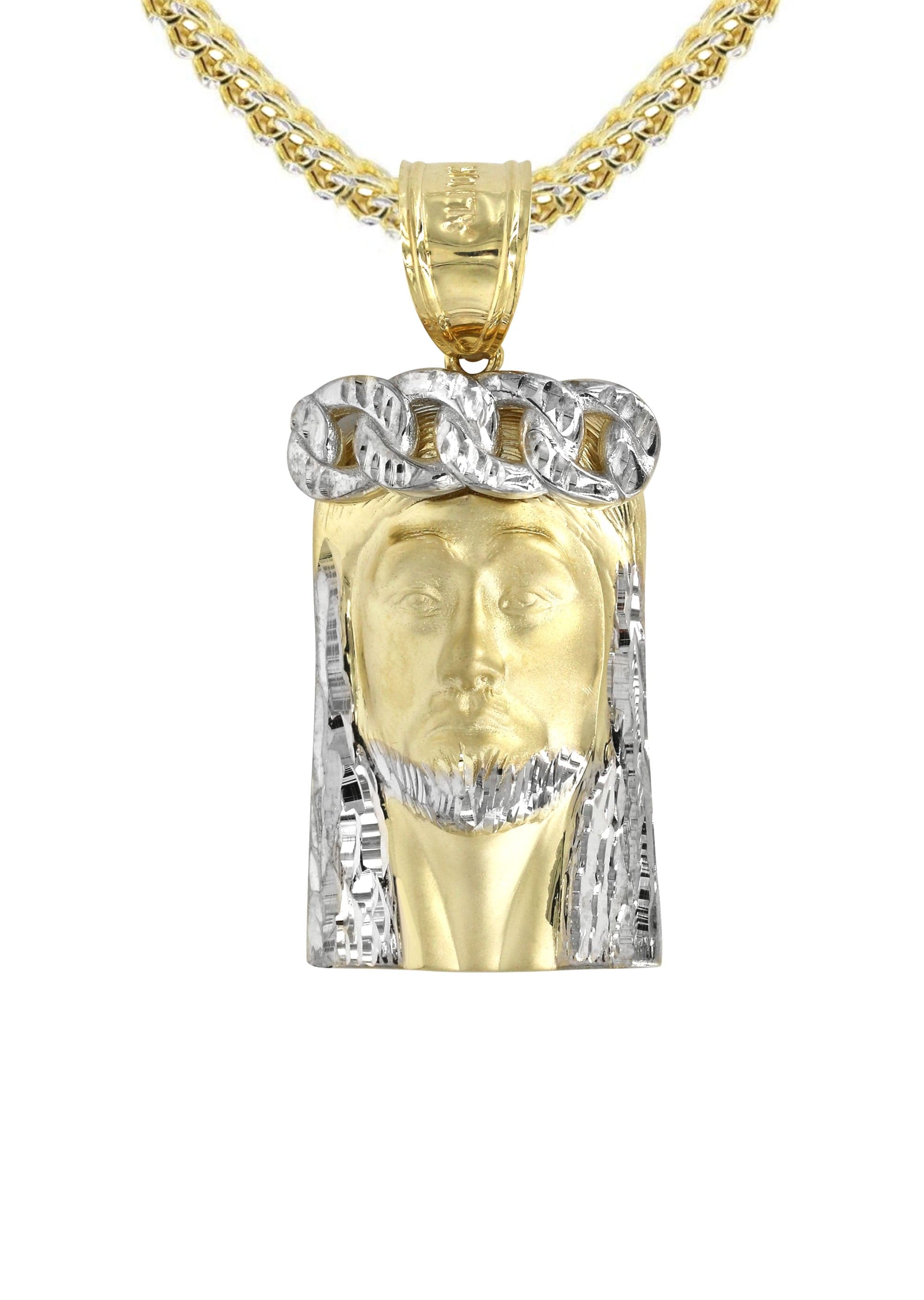 10K Yellow Gold Jesus Piece Necklace for Men & Women - 20 Grams Religious Pendant - Perfect for Church, Gifts & Everyday Wear