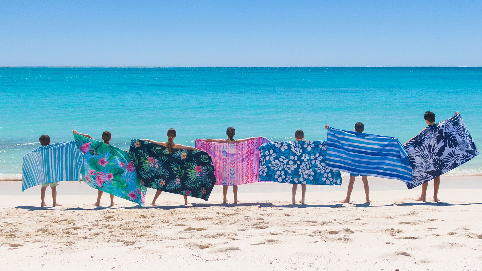 4 Pack Beach Towel Set - Soft, Quick-Dry, Oversized 30