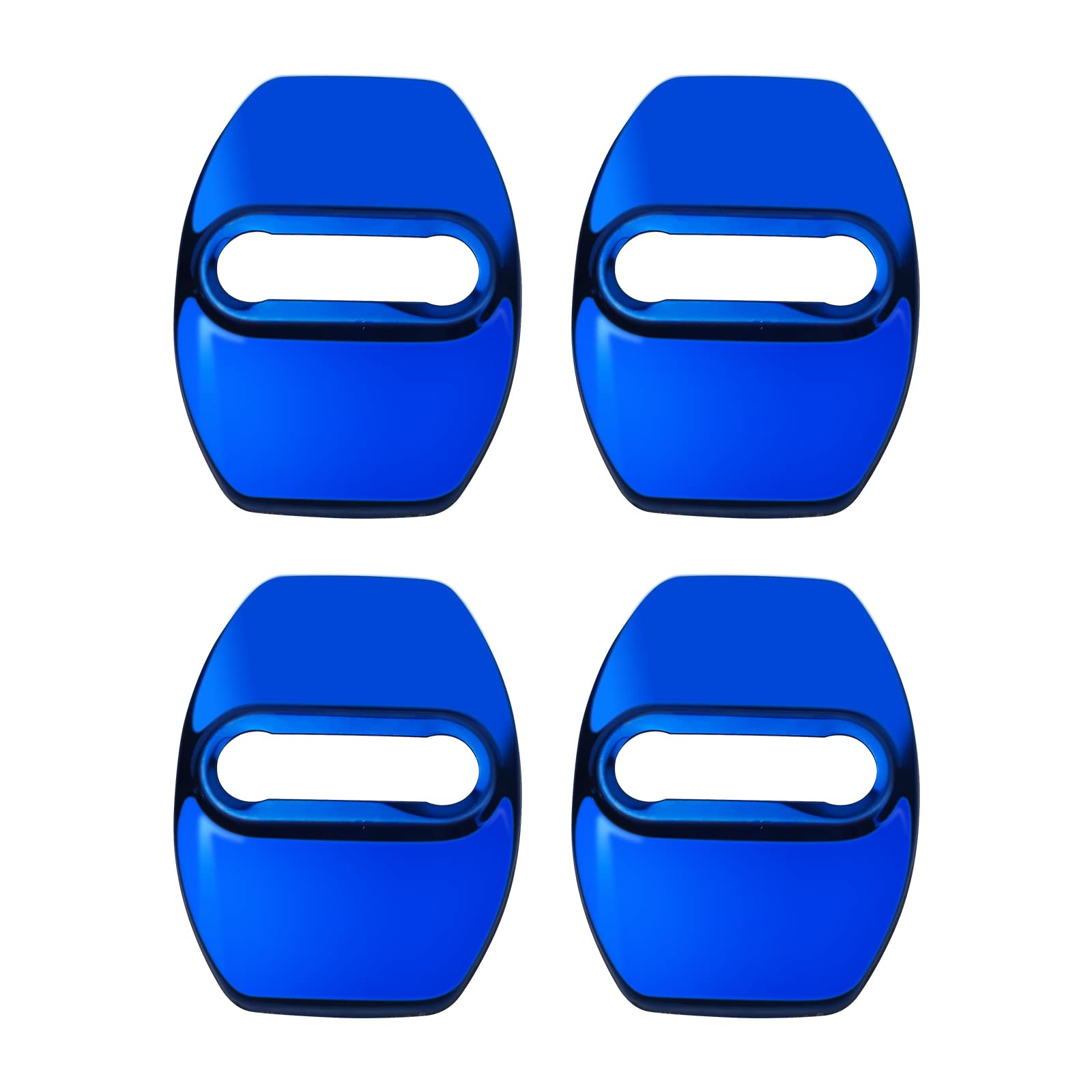 Stainless Steel Door Lock Latch Cover & Arm Protection Trim - Interior Accessories for Ford Bronco Sport 2021-2023 (2 Door & 4 Door Models) - Durable Blue Finish - Perfect for Off-Roading & Daily Driving Protection