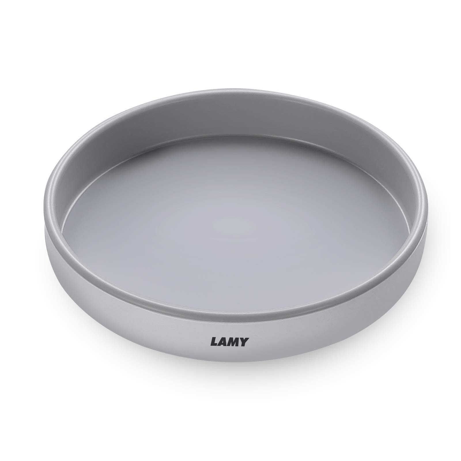 LAMY 10-Inch Lazy Susan Turntable Organizer - 360° Rotating Storage Solution for Kitchen Cabinets, Refrigerator, Pantry & Bathroom - Space Saving Organizer for Spices, Cosmetics & Dining Table Essentials - Durable Grey Plastic for Home & Office Use