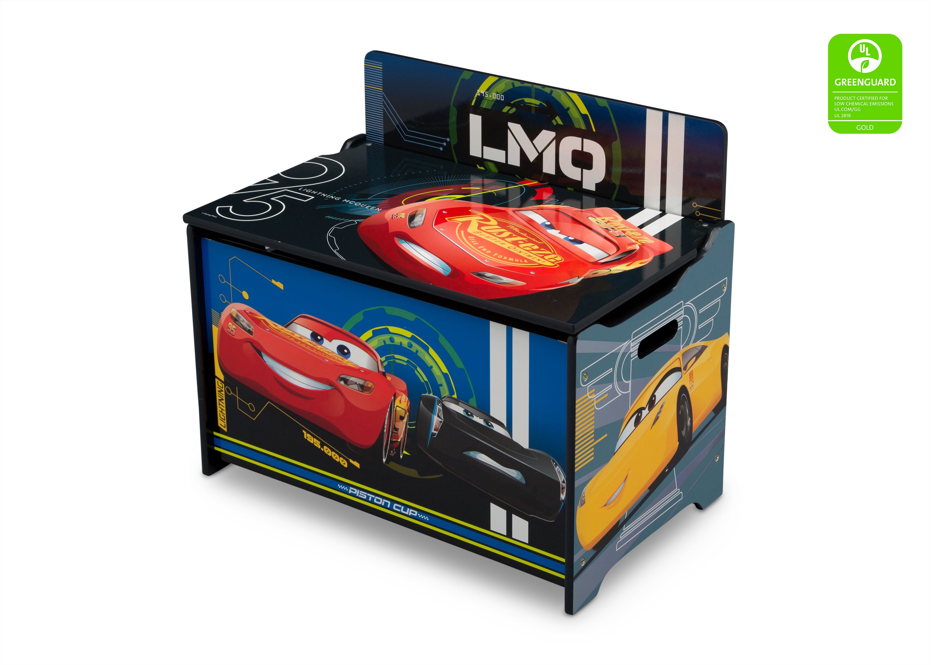Deluxe Toy Box for Kids - Large Storage Organizer for Cars, Toys & Playroom - Perfect for Bedroom, Nursery & Daycare Organization