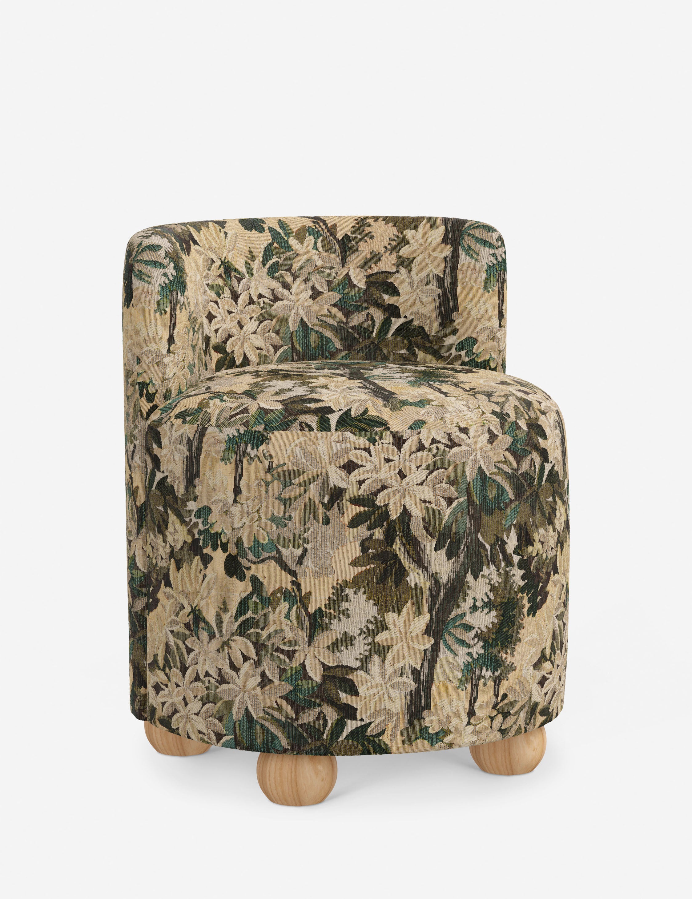 Fernsby Modern Accent Chair - Mid Century Style Upholstered Lounge Chair for Living Room, Bedroom & Office - Comfortable Fabric Armchair with Wooden Legs - Perfect for Reading, Relaxing & Decorating