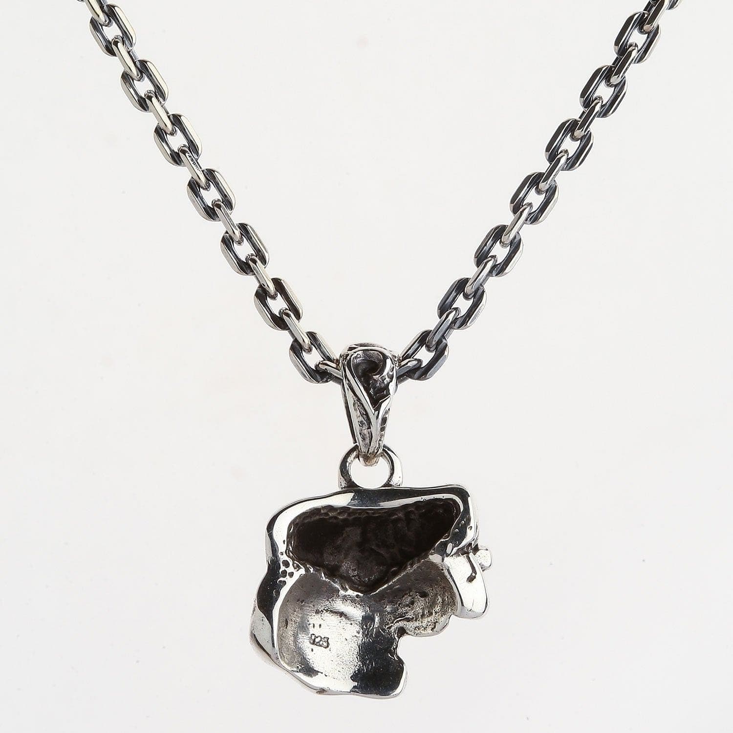 Sterling Silver Biker Fist Pendant Necklace for Men - Edgy Motorcycle Jewelry Gift for Bikers & Rock Fans - Perfect for Everyday Wear & Special Occasions