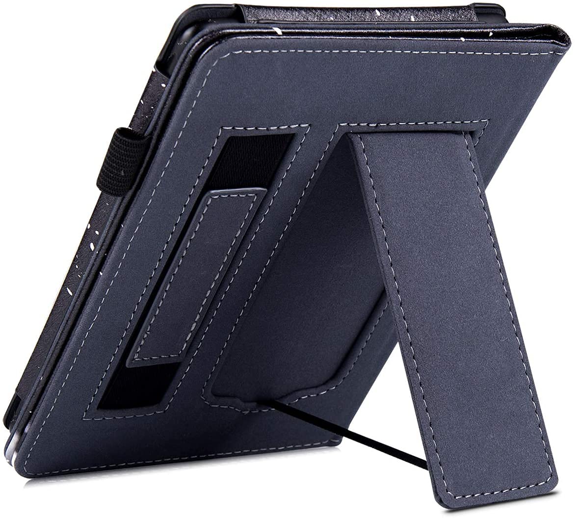Premium Kindle Paperwhite Case (10th Gen/2018 & All Versions) - Smart Protective Cover with Hand Strap, Foldable Stand, Magnetic Closure, Auto Wake/Sleep - Perfect for Reading, Travel & Commuting