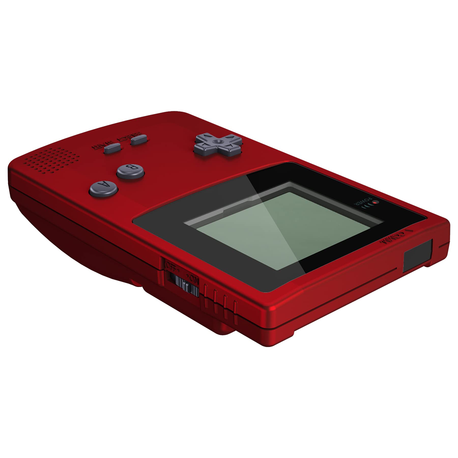 eXtremeRate Scarlet Red Replacement Shell Full Housing Cover with Buttons for Gameboy Color (GBC) - Compatible with OSD IPS, Regular IPS & Standard LCD Screens - DIY Console Repair & Customization - Perfect for Gaming Enthusiasts & Retro Collectors