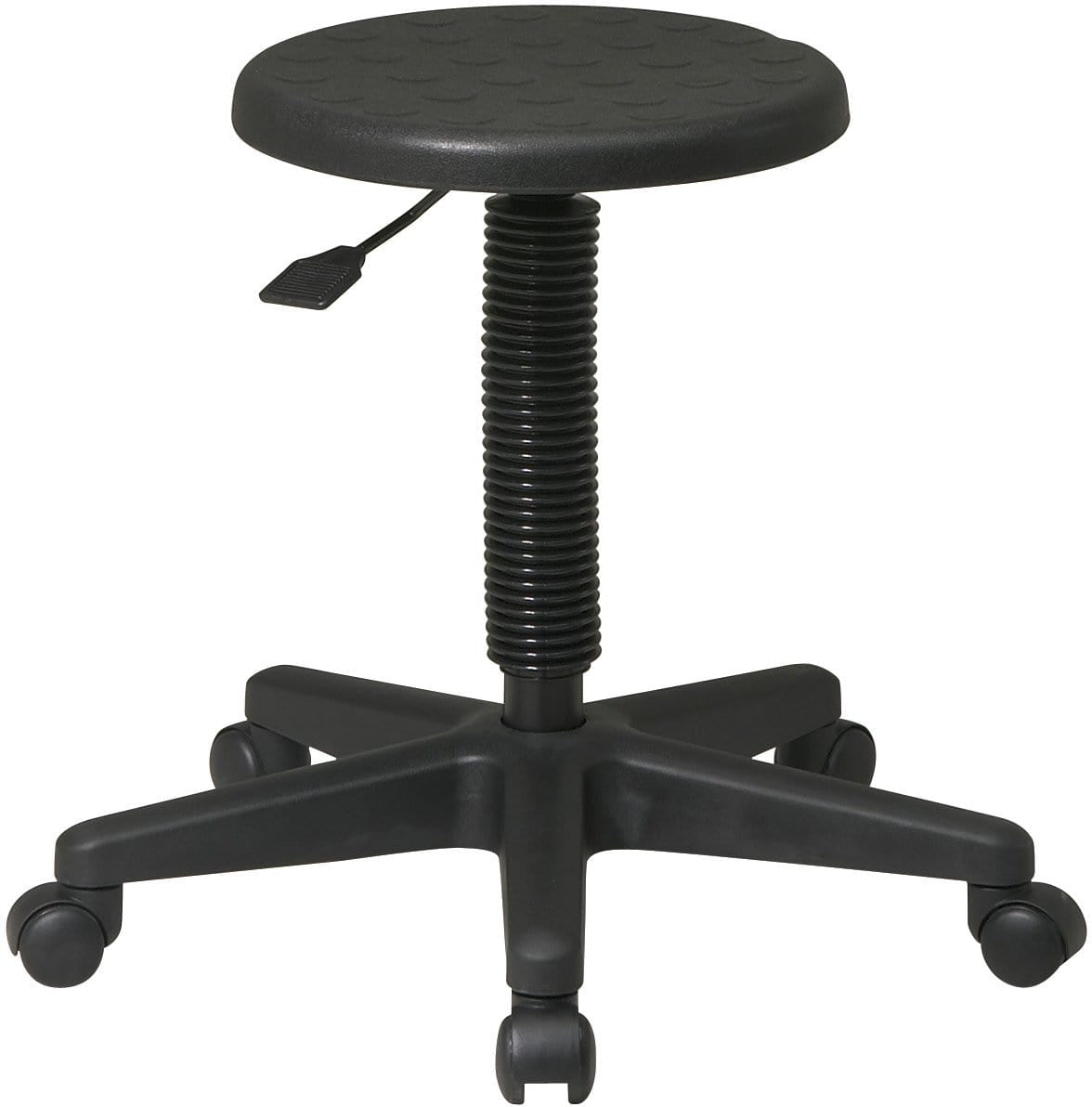 Office Star Work Smart Intermediate Rolling Stool [KH503] - Adjustable Height Ergonomic Rolling Chair for Office, Kitchen, Salon & Workshop Use