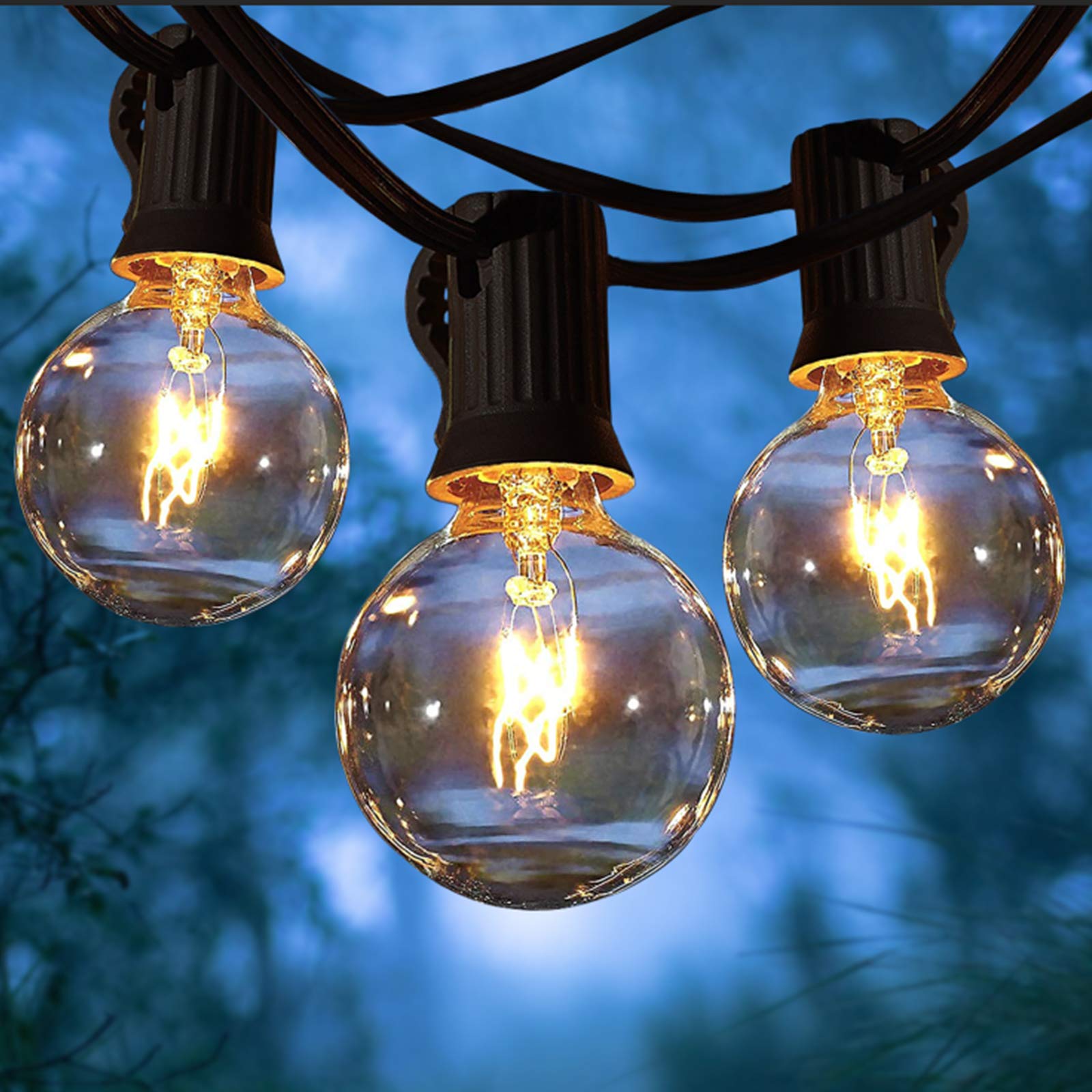 Afirst G40 Globe String Lights - 100FT Outdoor Waterproof Edison Bulb Lights with 105 Warm White Bulbs for Backyard, Deck, Garden, Patio & Party Decorations | Perfect for Weddings, Christmas, and Outdoor Events