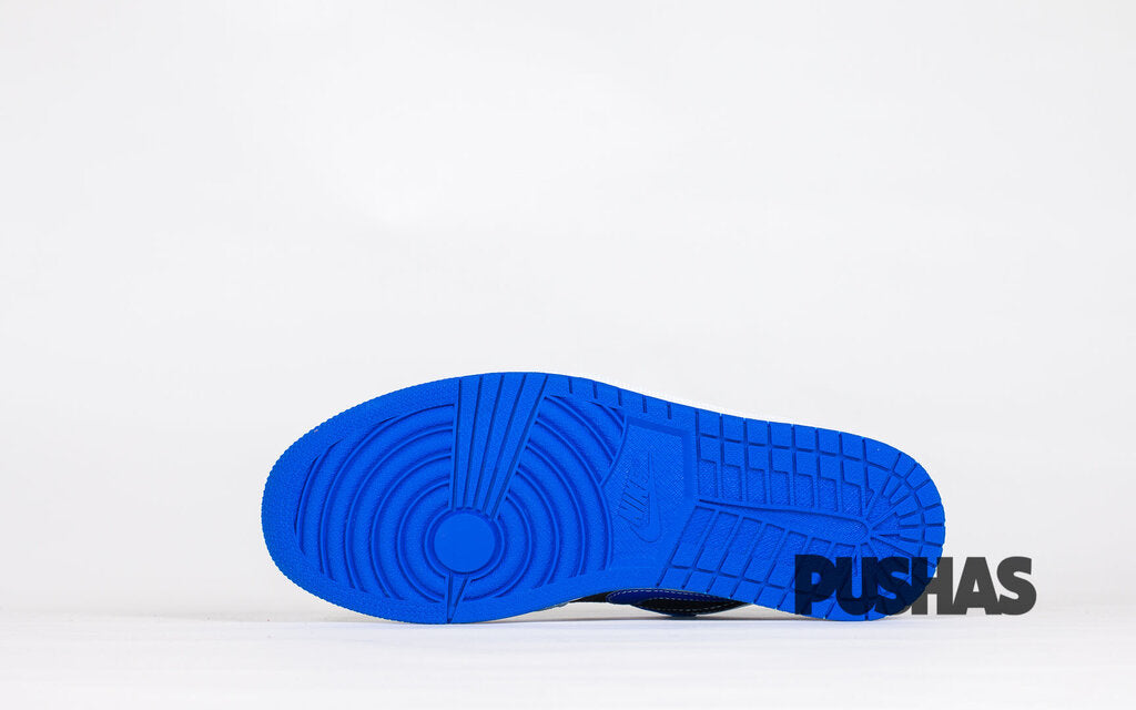 Air Jordan 1 Low Sneakers - Black, Blue & White Colorway | Men's Basketball Shoes for Casual Wear & Street Style
