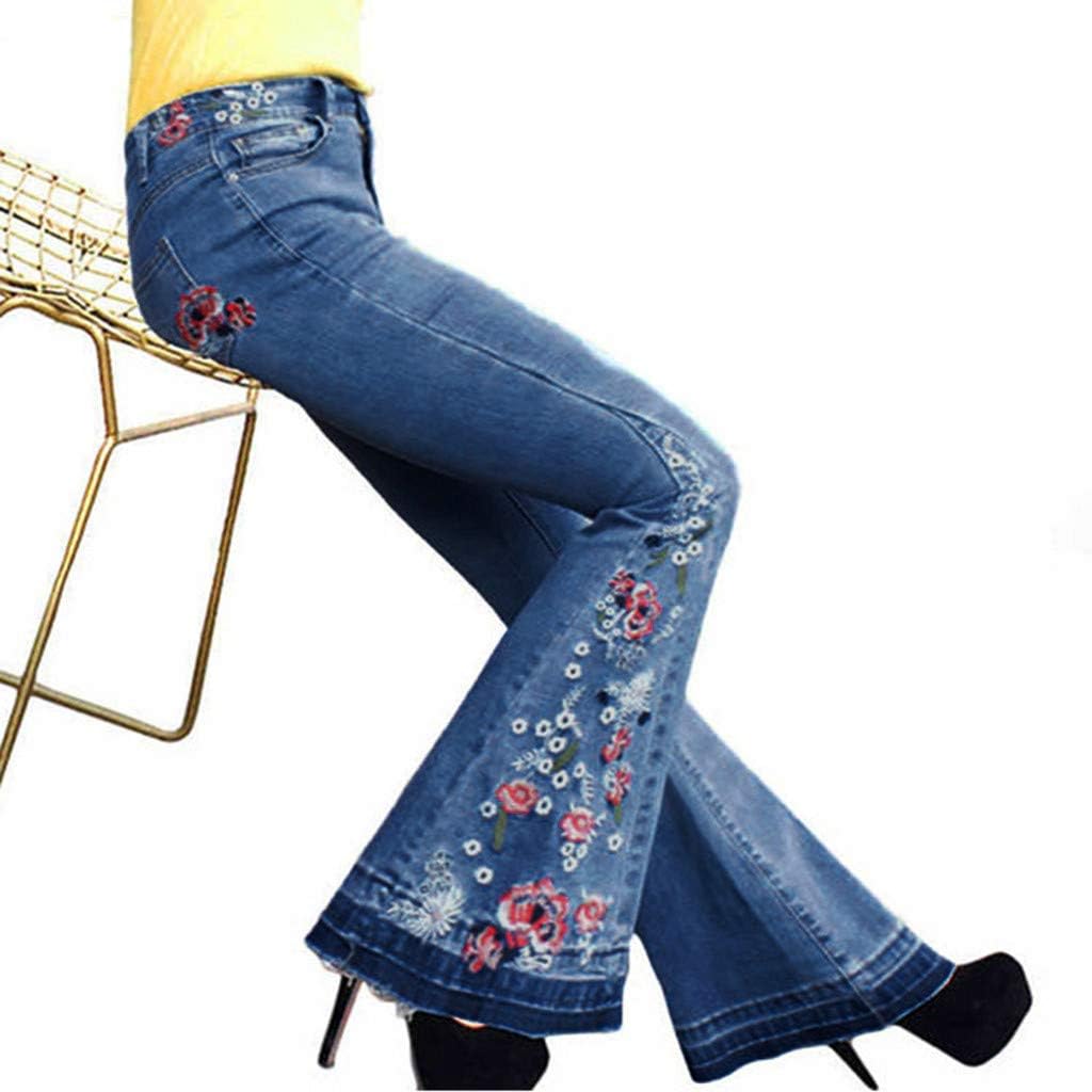 Vintage Flared Jeans for Women - High Waisted 70s Bell Bottoms for Casual Outfits
