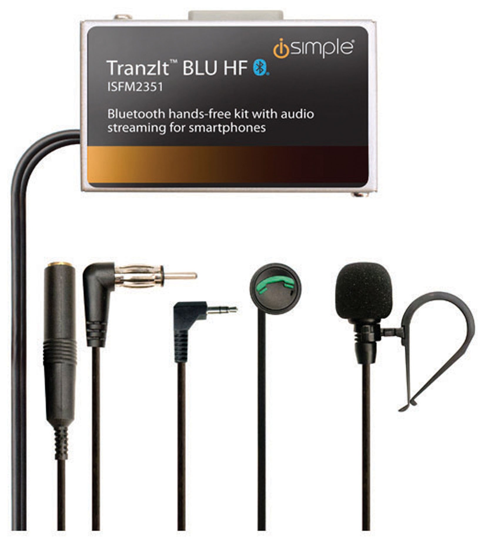 Wireless Bluetooth Hands-Free Car Kit with Audio Streaming for Smartphones - Perfect for Safe Driving & Hands-Free Calling