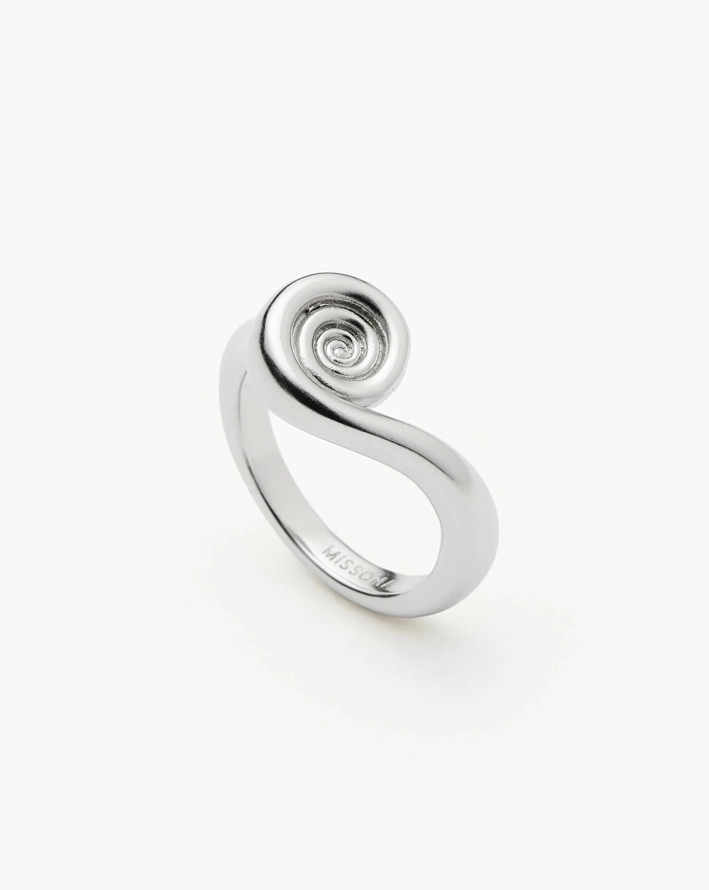 Spiral Stacking Rings Set - Silver Plated Boho Jewelry for Women | Trendy Layered Rings for Daily Wear, Parties & Gift Giving