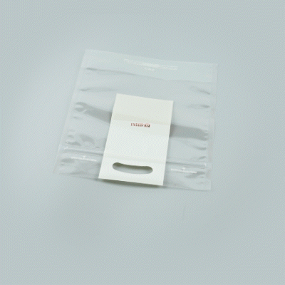 Clear Plastic Gusset Zipper Bags with Handles - 8.25