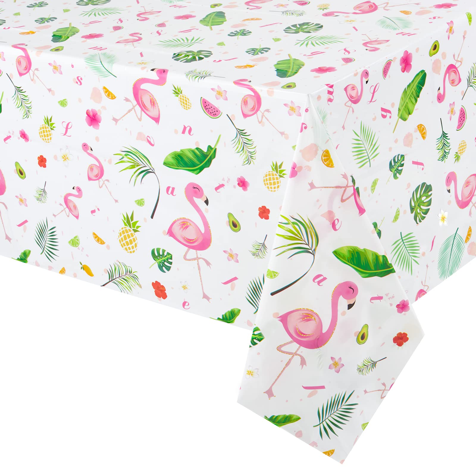 WERNNSAI Flamingo Tablecloth - 2 Pack 108