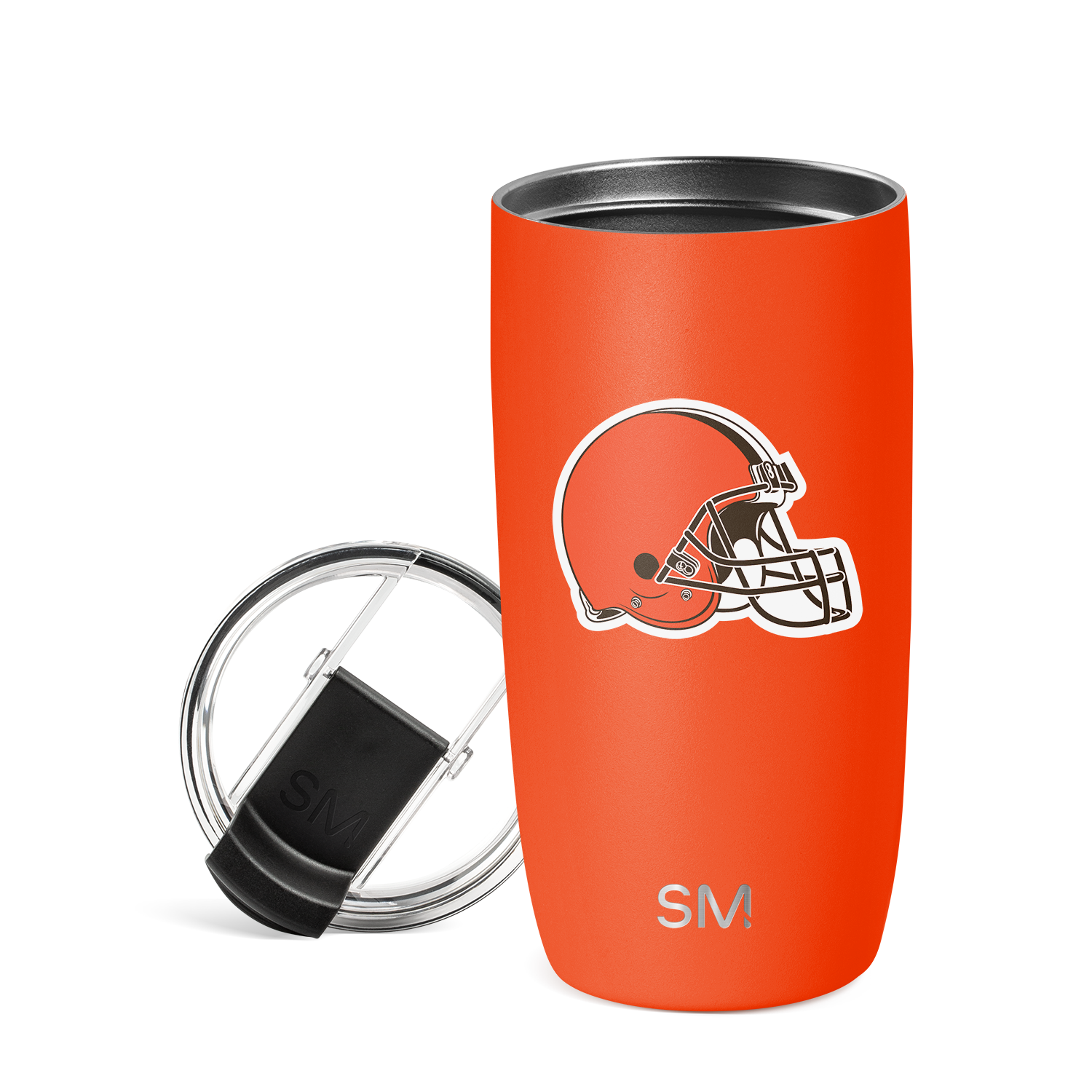 NFL Voyager Tumbler with Clear Flip Lid & Straw - 20oz Insulated Stainless Steel Water Bottle for Football Fans - Perfect for Game Day, Workouts & Outdoor Activities