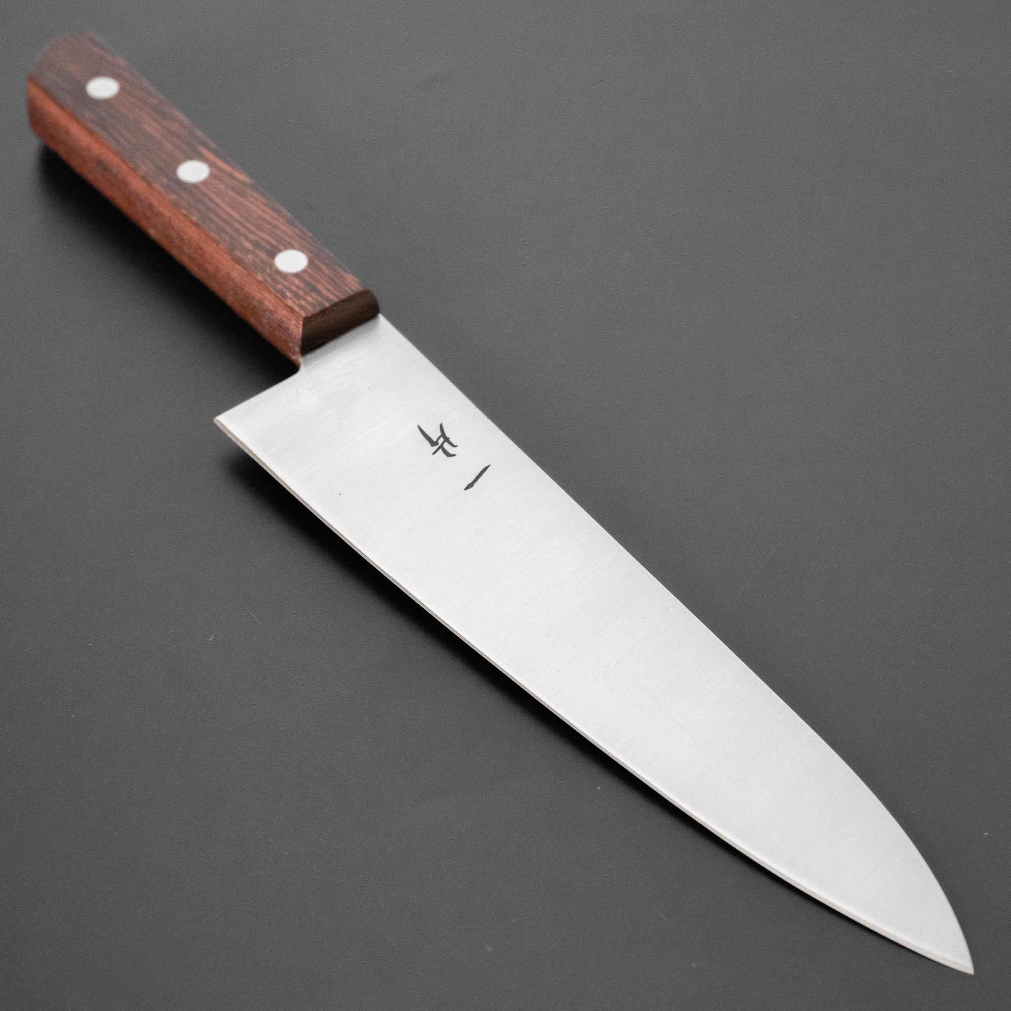 Hitohira Vintage SK Gyuto 180mm Japanese Chef Knife - Tagayasan Wood Handle (No Bolster) - Perfect for Sushi, Meat Slicing & Precision Cooking