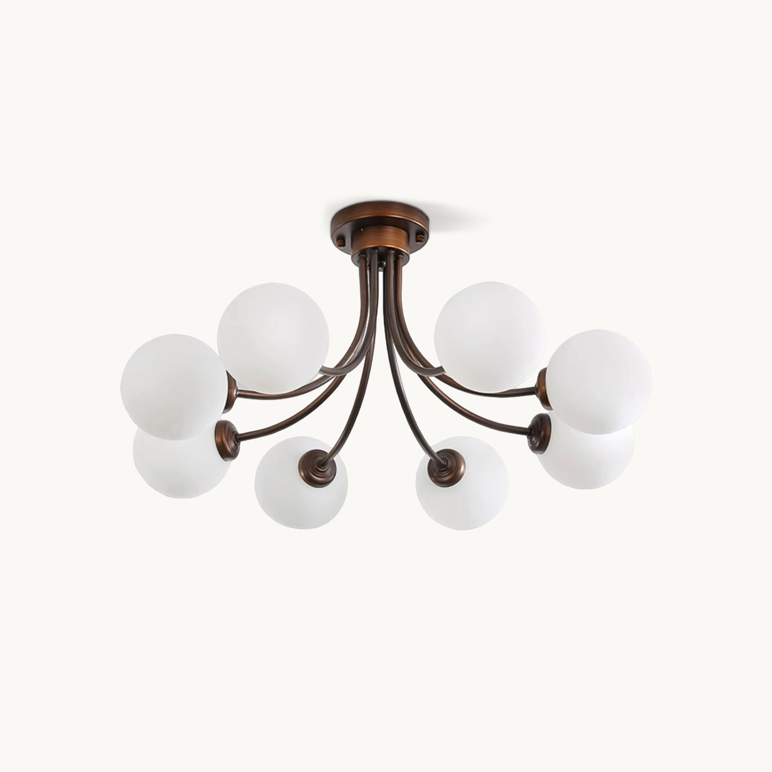 Modern Fairfax Bubble Ceiling Lamp - LED Flush Mount Lighting Fixture for Bedroom, Living Room & Dining Room - Stylish Home Decor with Soft Ambient Glow
