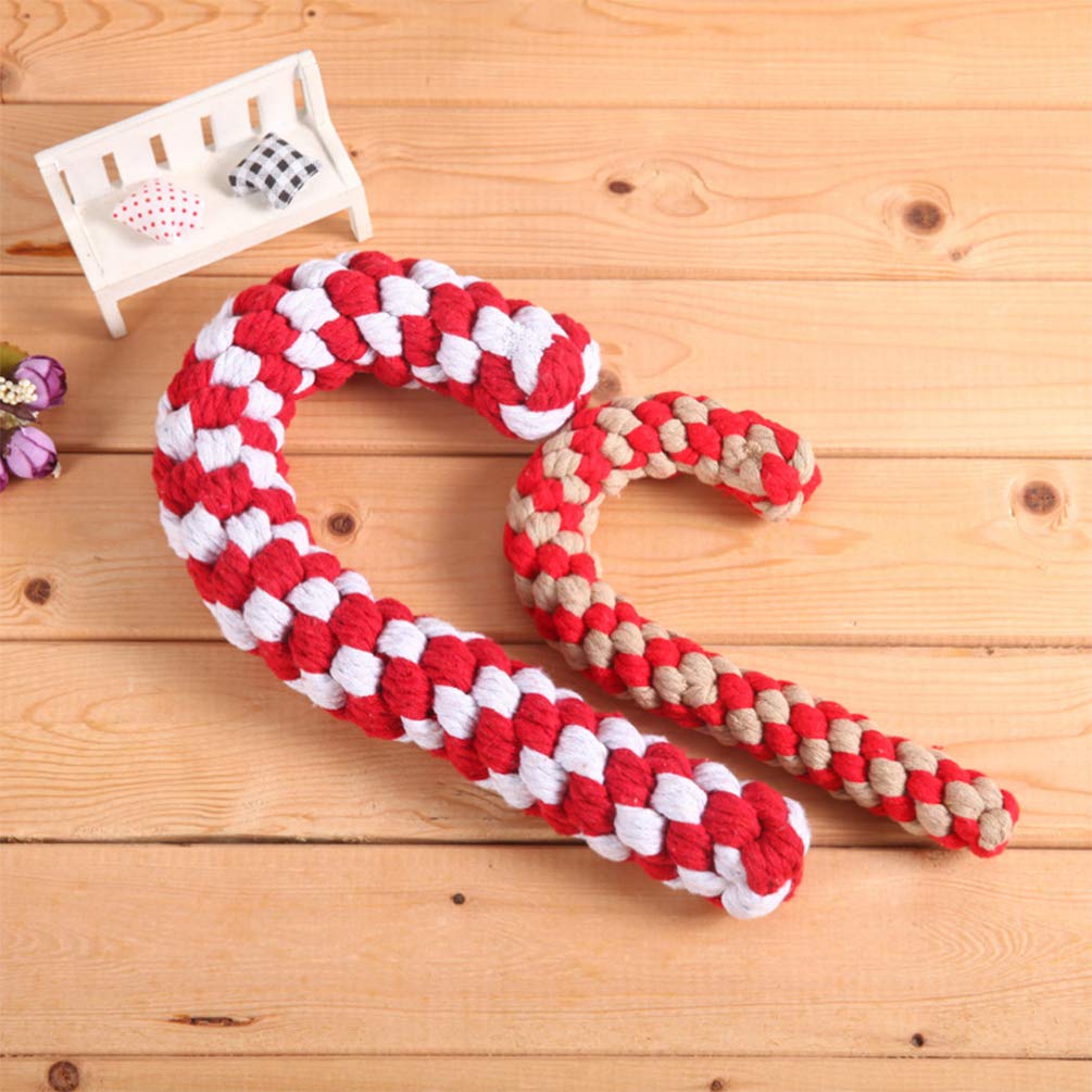 3pcs Interactive Dog Toys & Cat Scratching Toys - Puppy Teething, Cat Oral Cleaning, Squeak Toys for Christmas - Dog Cotton Bite Toys & Candy Bar for Training, Playtime, and Pet Enrichment