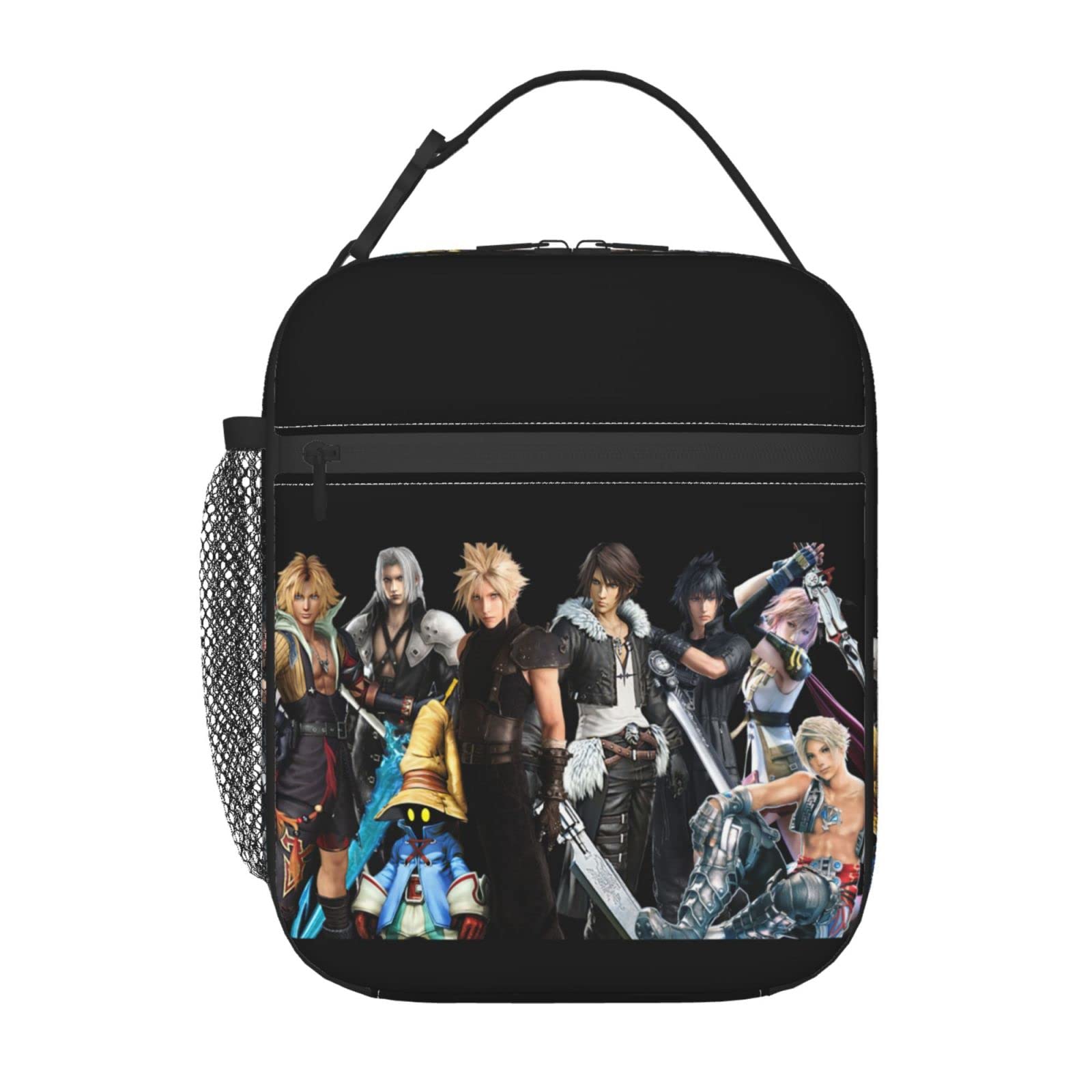 Final Fantasy Insulated Lunch Bag - Reusable, Leakproof & Waterproof Lunch Tote for Hiking, Office, Beach, Picnic & Travel - Perfect for Outdoor Adventures, Work Meals & Daily Commutes