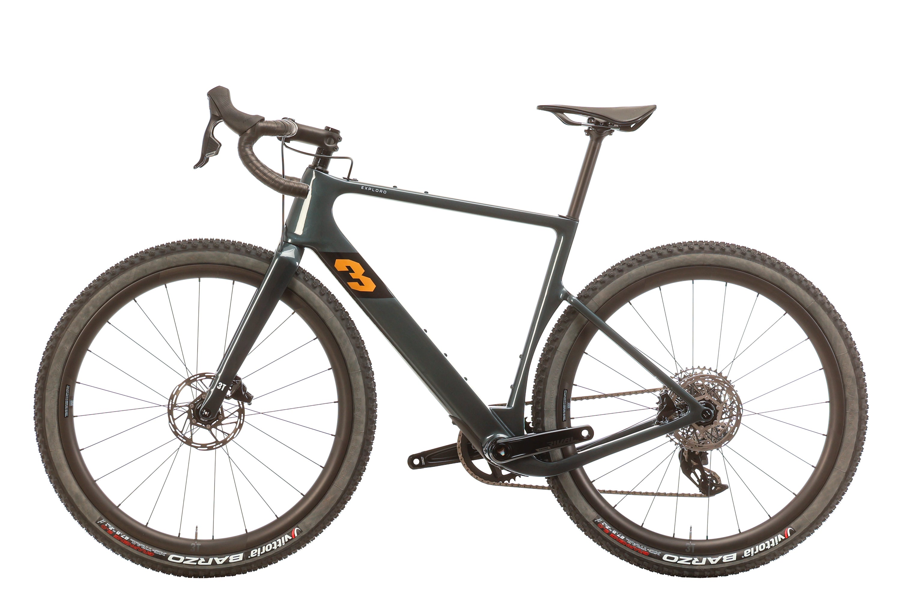 2023 3T Exploro ULTRA Rival AXS 1x12 Gravel Bike - 54cm Carbon Frame Adventure Bike for Off-Road Cycling & Bikepacking