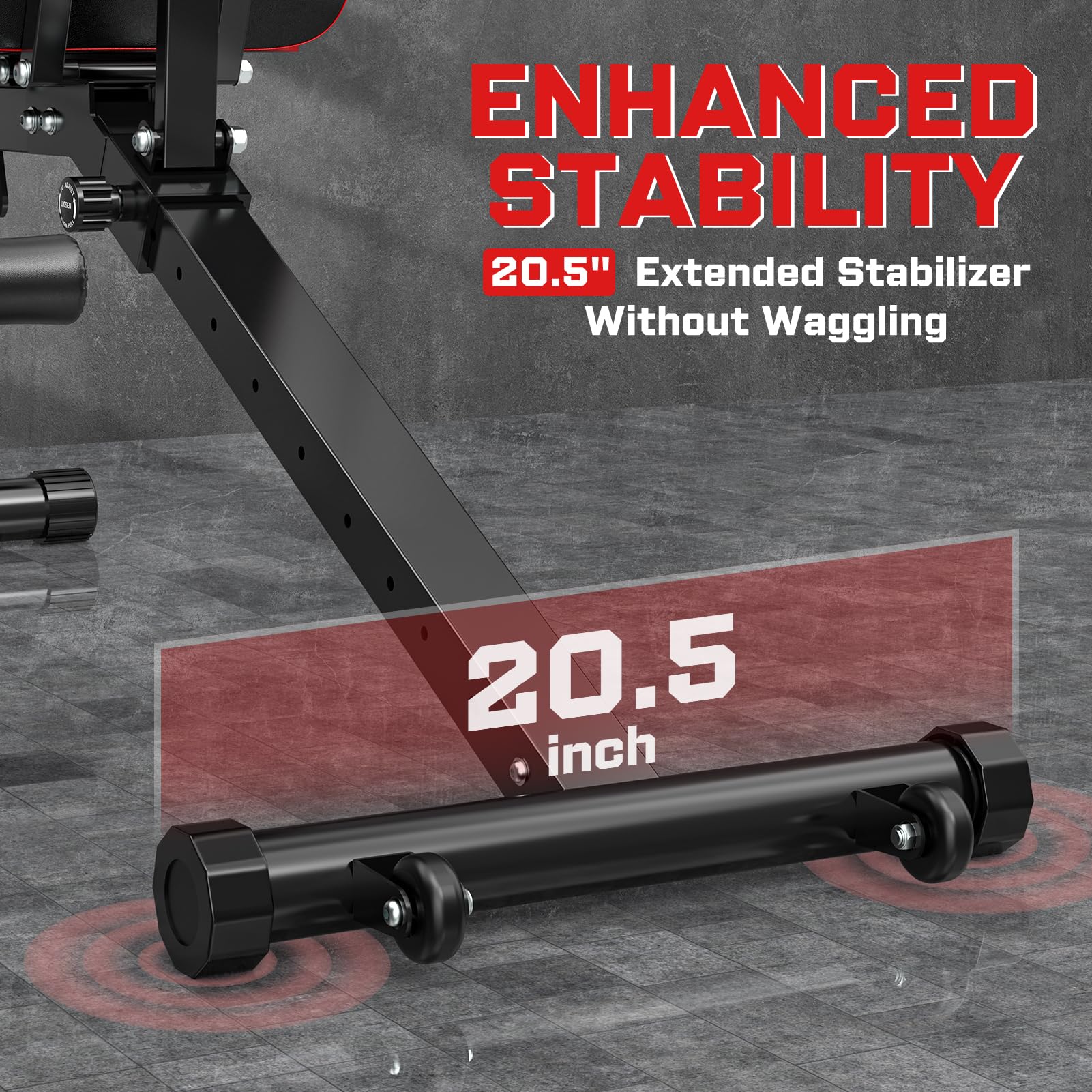 Fostoy Adjustable Weight Bench 800 LBS - Home Gym Workout Bench with Leg Extension & Preacher Pad - Full Body Strength Training Equipment - Incline Decline Flat Bench Press for Weight Lifting - Perfect for Home Gym, Garage Workout & Strength Training