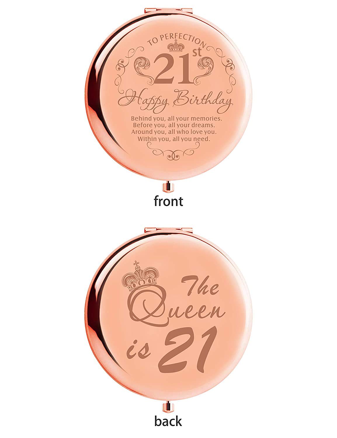 21st Birthday Gifts for Women - Unique & Personalized Presents for Her | 21st Birthday Decorations, Mirror & Tote Bag | Perfect for Celebrations, Parties & Special Moments