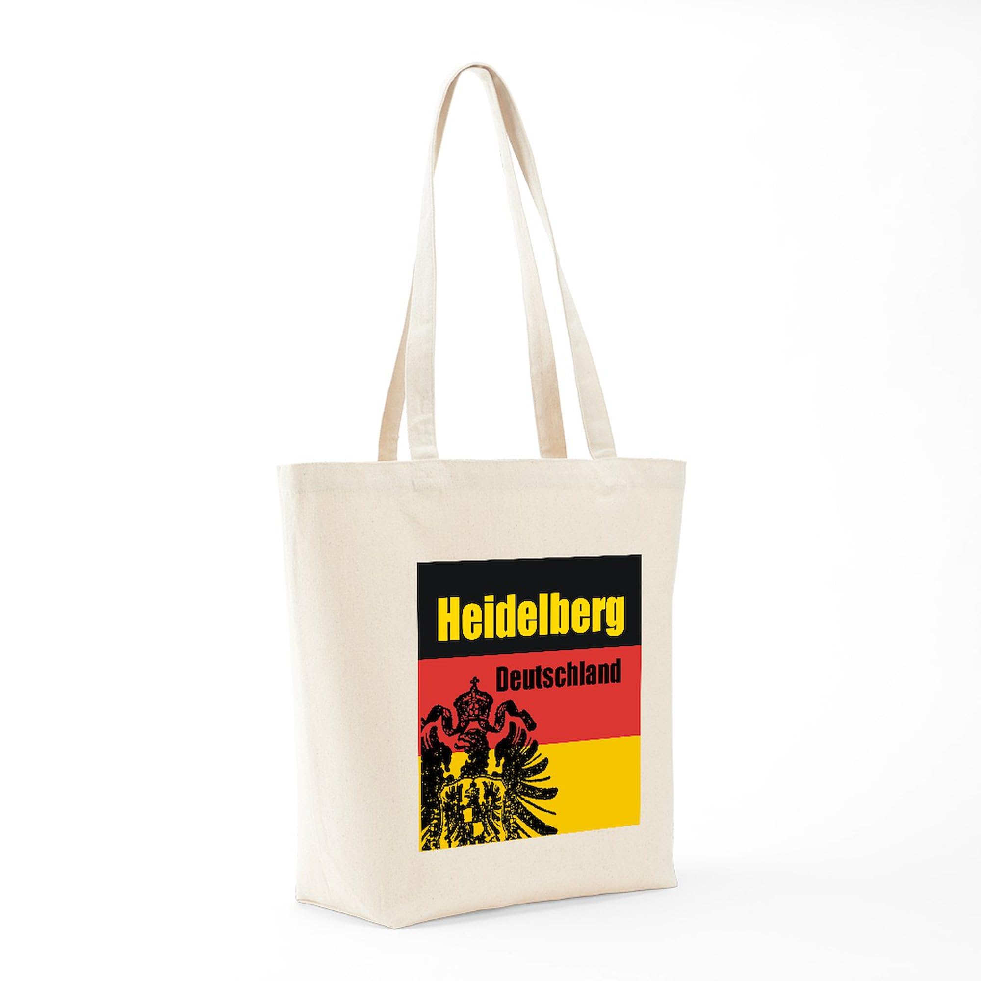 Heidelberg Germany Tote Bag - Natural Canvas Reusable Shopping Bag for Groceries, Beach & Everyday Use