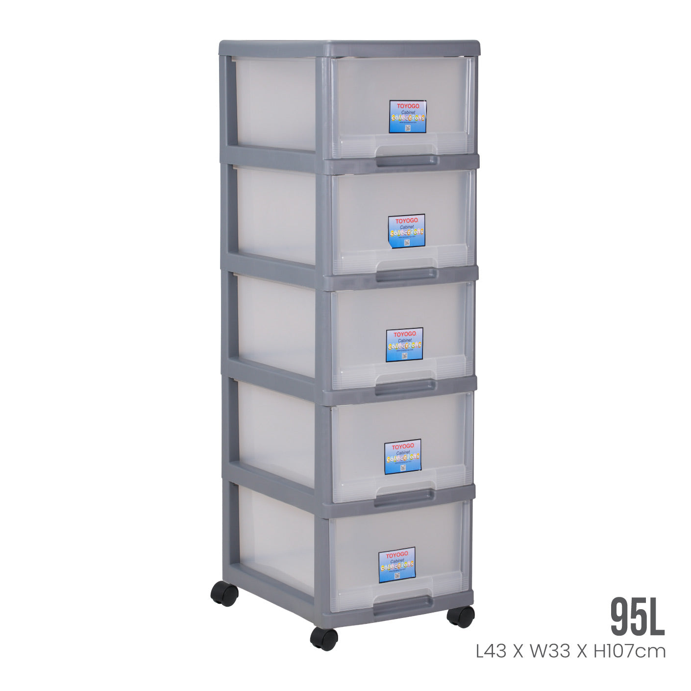 5-Tier Marine Drawer Organizer (8025) - Durable Boat Storage Solution for Fishing Gear & Marine Accessories