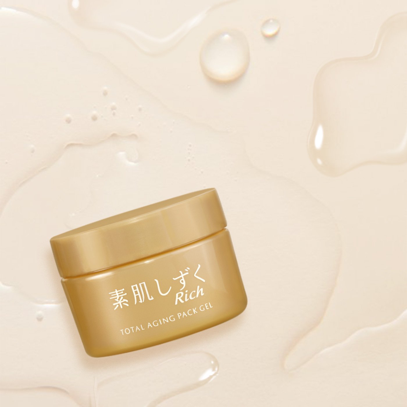 Asahi Suhada Shizuku Placenta All-in-One Gel 100g - Anti-Aging Face Moisturizer for Hydration & Brightening | Perfect for Daily Skincare Routine & Night Care
