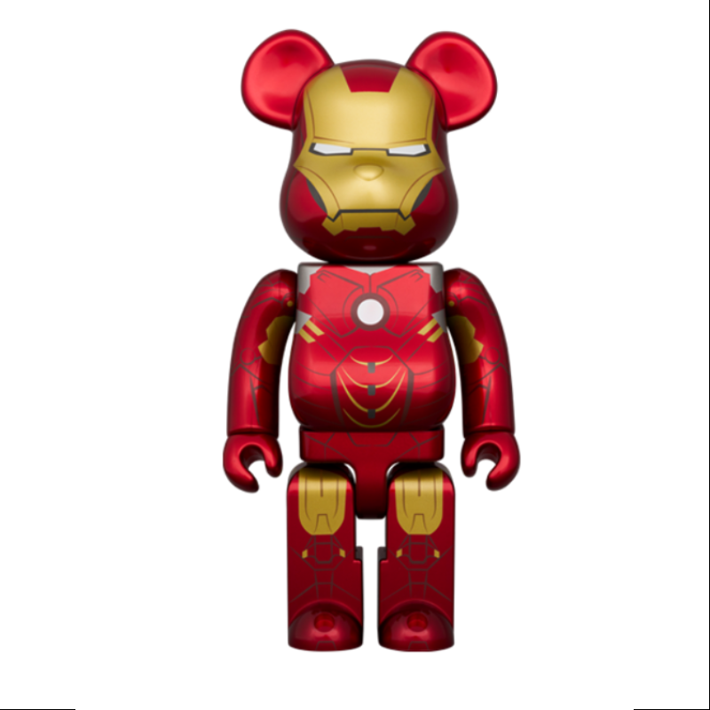 Be@rbrick Iron Man Mark IV 400% & 100% Limited Edition Collectible Figure (2024) - Perfect for Marvel Fans, Home Display & Investment Collection