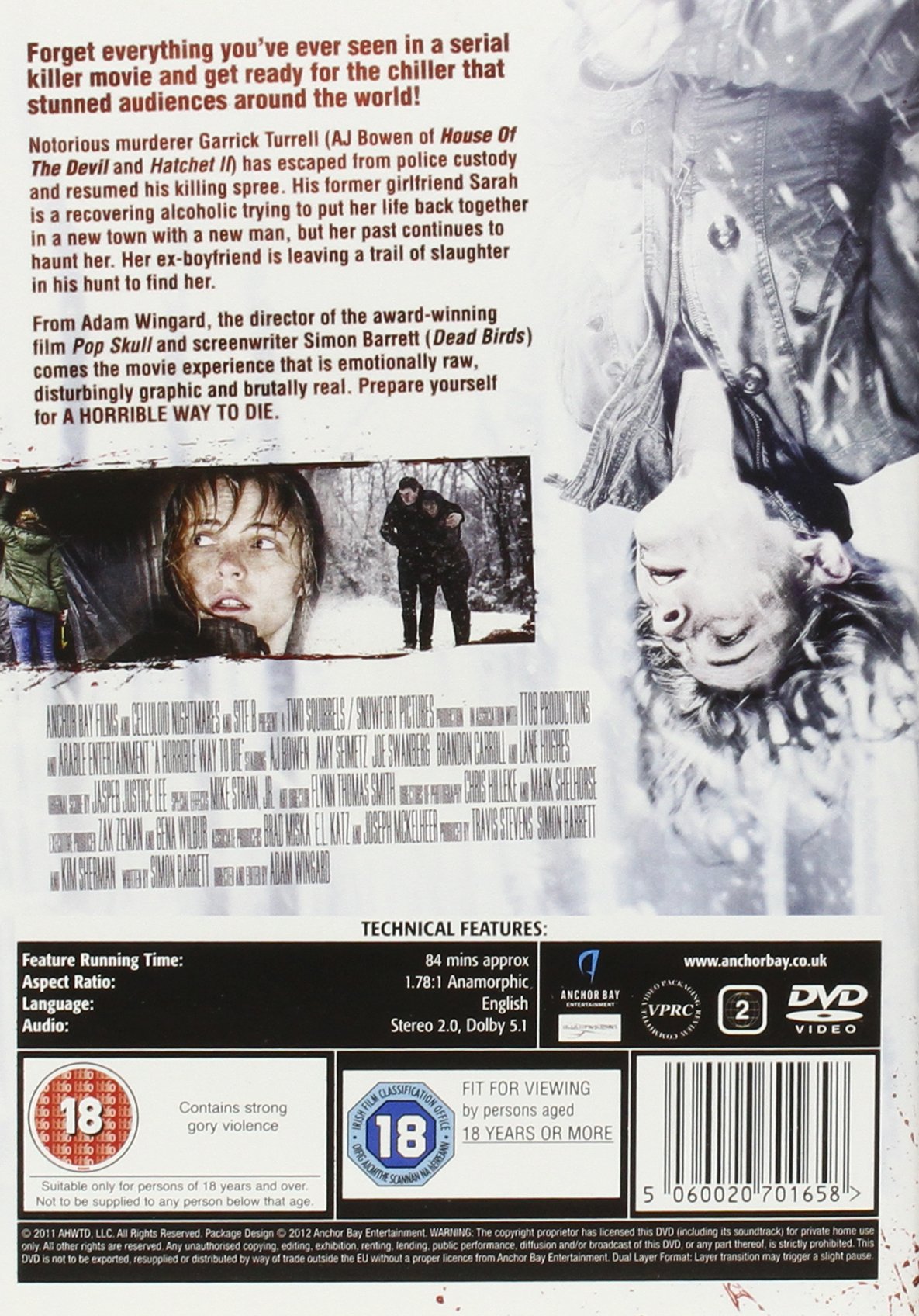 A Horrible Way to Die (2010) DVD - Thriller Horror Movie for Halloween Movie Nights & Suspense Film Collections