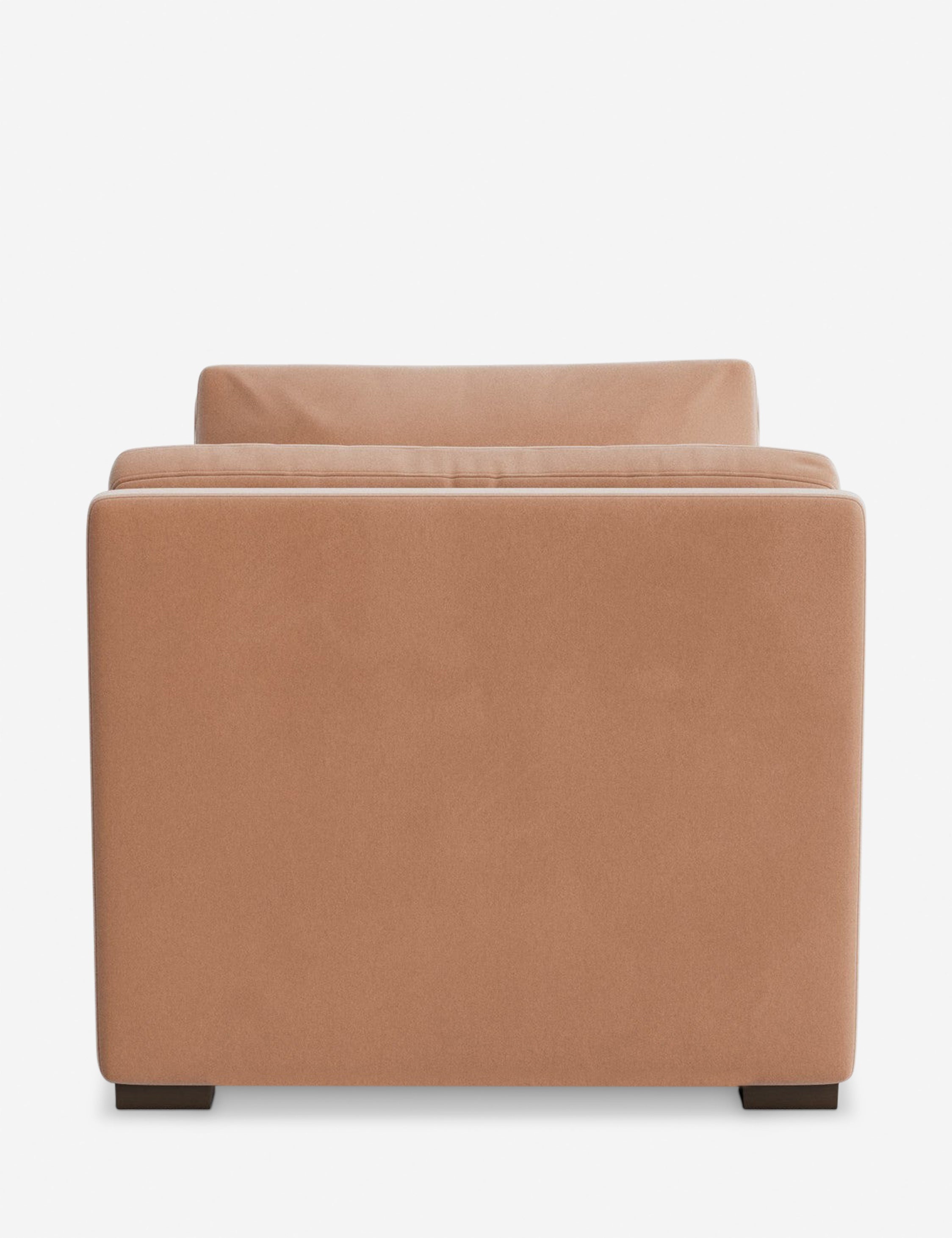 Elvie Chaise - Modern Lounge Chair for Living Room, Bedroom & Office - Comfortable Upholstered Accent Chair with Wooden Legs - Perfect for Relaxing, Reading & Decorating Your Home