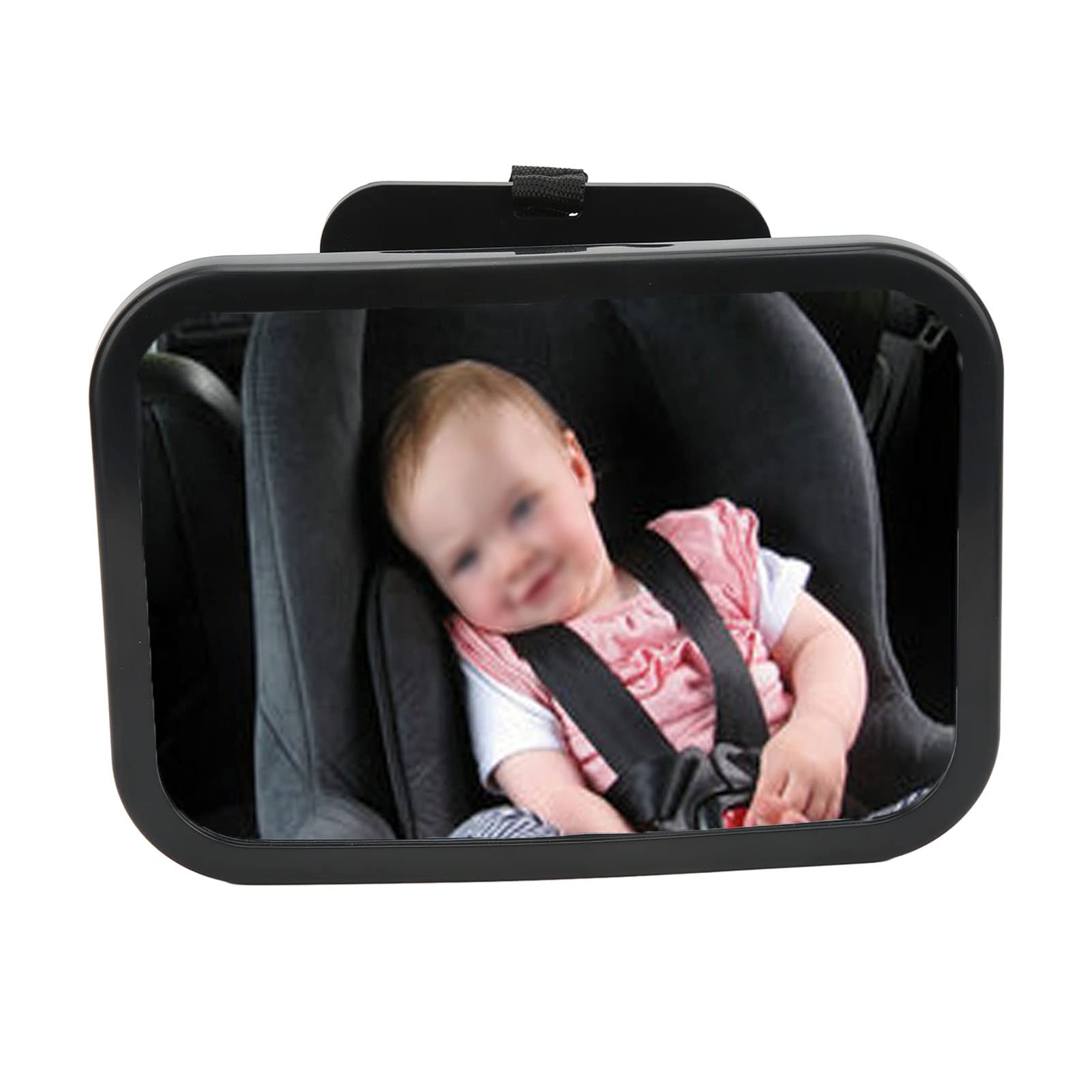 Qiilu Shatterproof Baby Car Mirror - Adjustable Wide View Rear Seat Monitor for Safe Driving | Perfect for Parents to Keep an Eye on Infants & Toddlers While on the Road