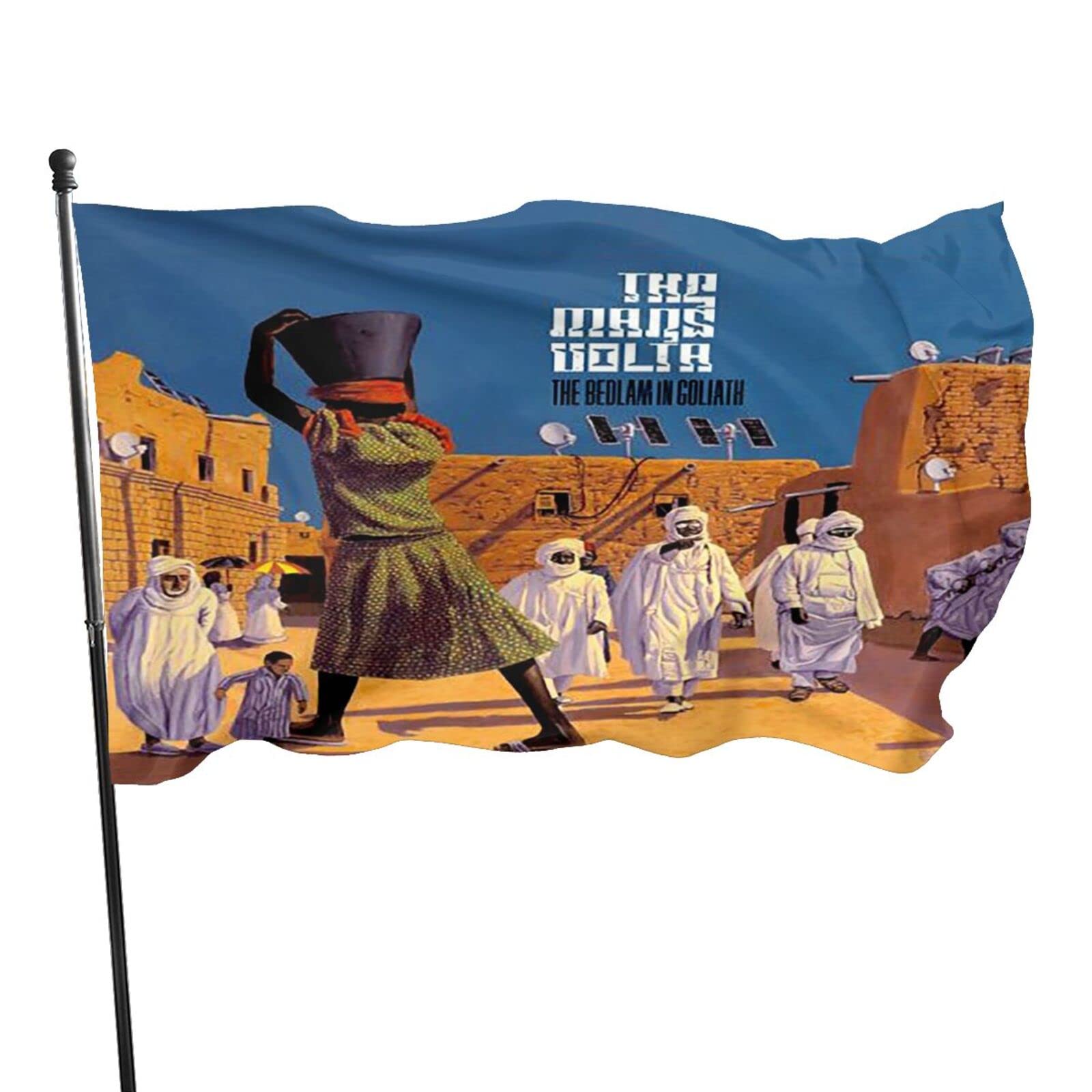 The Mars Volta The Bedlam In Goliath 3x5 Ft Garden Flag - Vibrant Outdoor Decorative Flag for Home, Yard, and Patio - Perfect for Music Fans, Rock Band Merchandise, and Unique House Decor