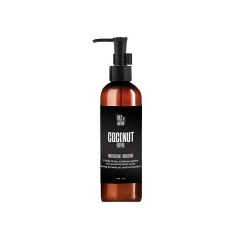 Organic Coconut Body Oil for Skin Hydration & Glow - Natural Moisturizer for Dry Skin, Massage & Aromatherapy