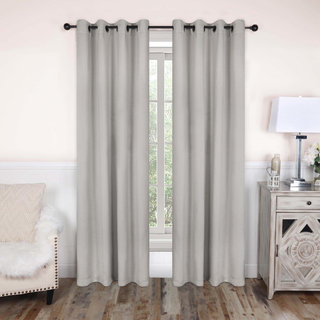 Blackout Curtains with Grommet Top - Solid Classic Modern Window Treatment for Bedroom & Living Room - Noise Reducing & Energy Saving