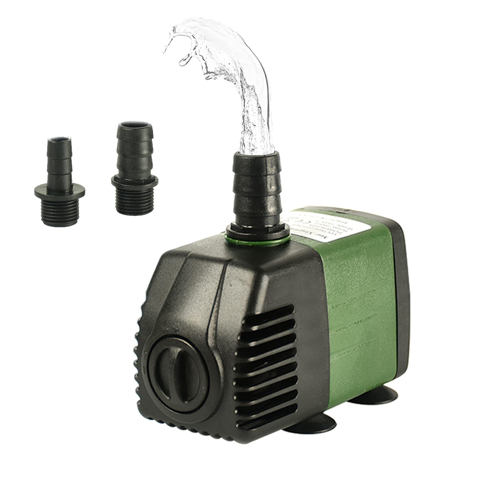 AolKee 25W 1500L/H Submersible Water Pump with 2 Nozzles, AC220-240V Electric Water Pump for Aquarium, Fish Tank, Pond, Garden - Perfect for Water Circulation and Oxygenation in Home & Outdoor Water Features