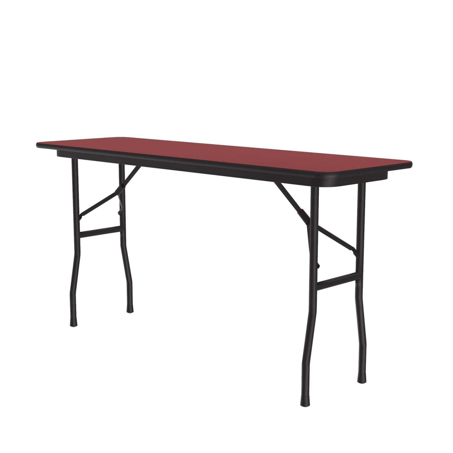 18x96 Inch Heavy Duty Folding Table - Red Portable Workbench for Outdoor, Camping, Parties & Home Use
